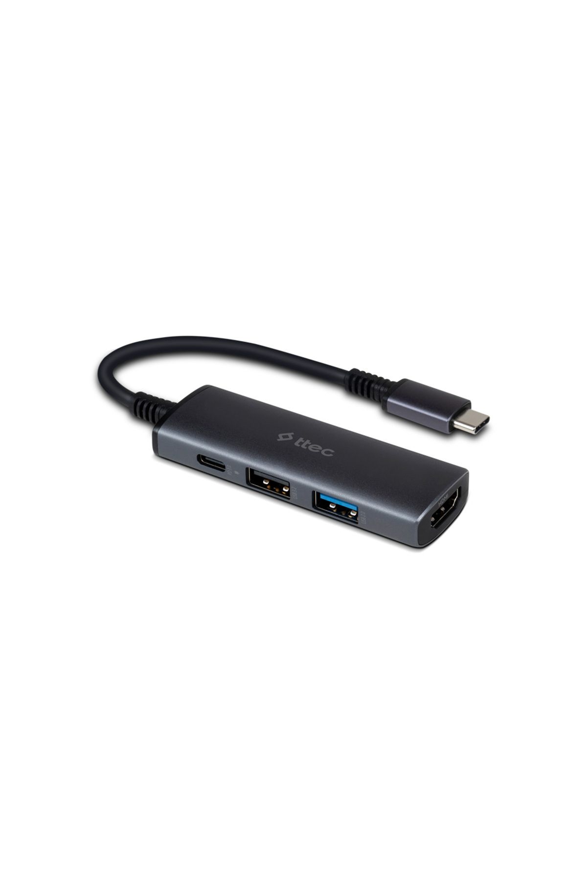 Ttec 4 Girişli Usb-c Hub/çoklayıcı Usb-c 100w Pd 4k Hdmi Usb-a Usb-a
