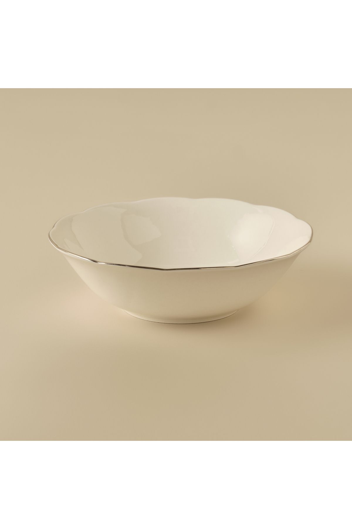 Bella Maison Clover Porselen Salata Kasesi Silver (25 cm)