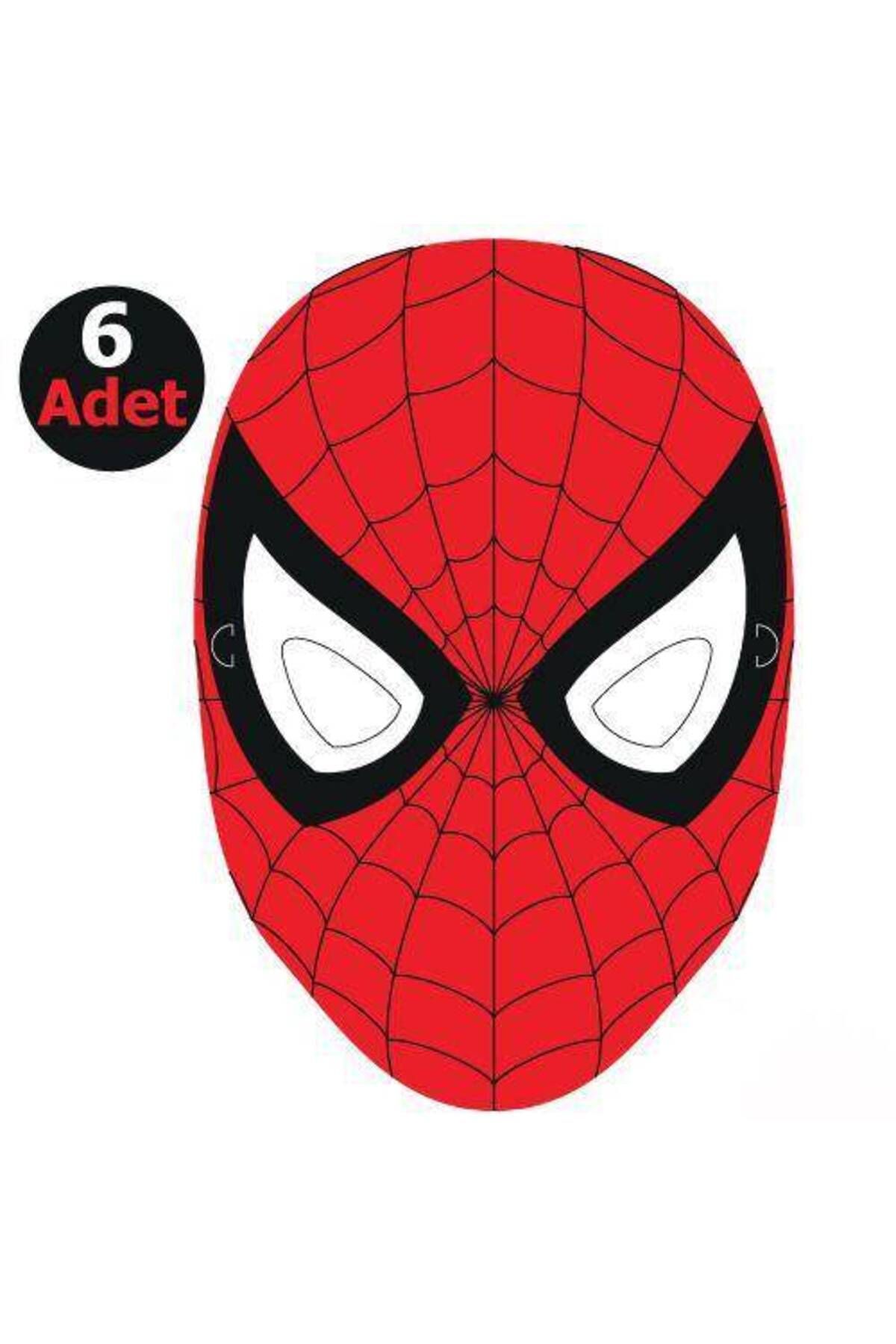 MARVEL Spiderman Kağıt Maske (6 Adet)