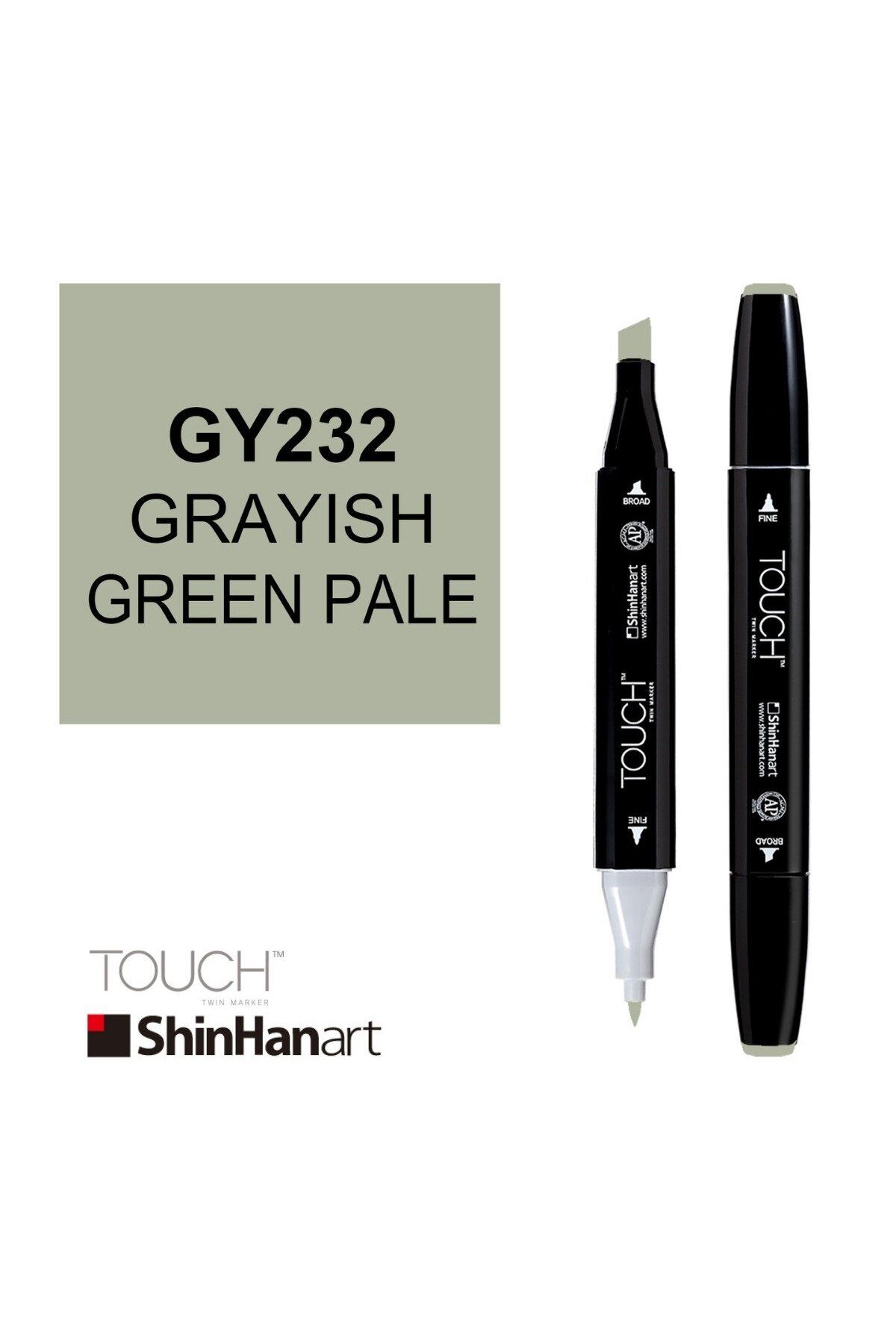 Shinhan Art Art Touch Twin Marker GY232 Grayish Green Pale
