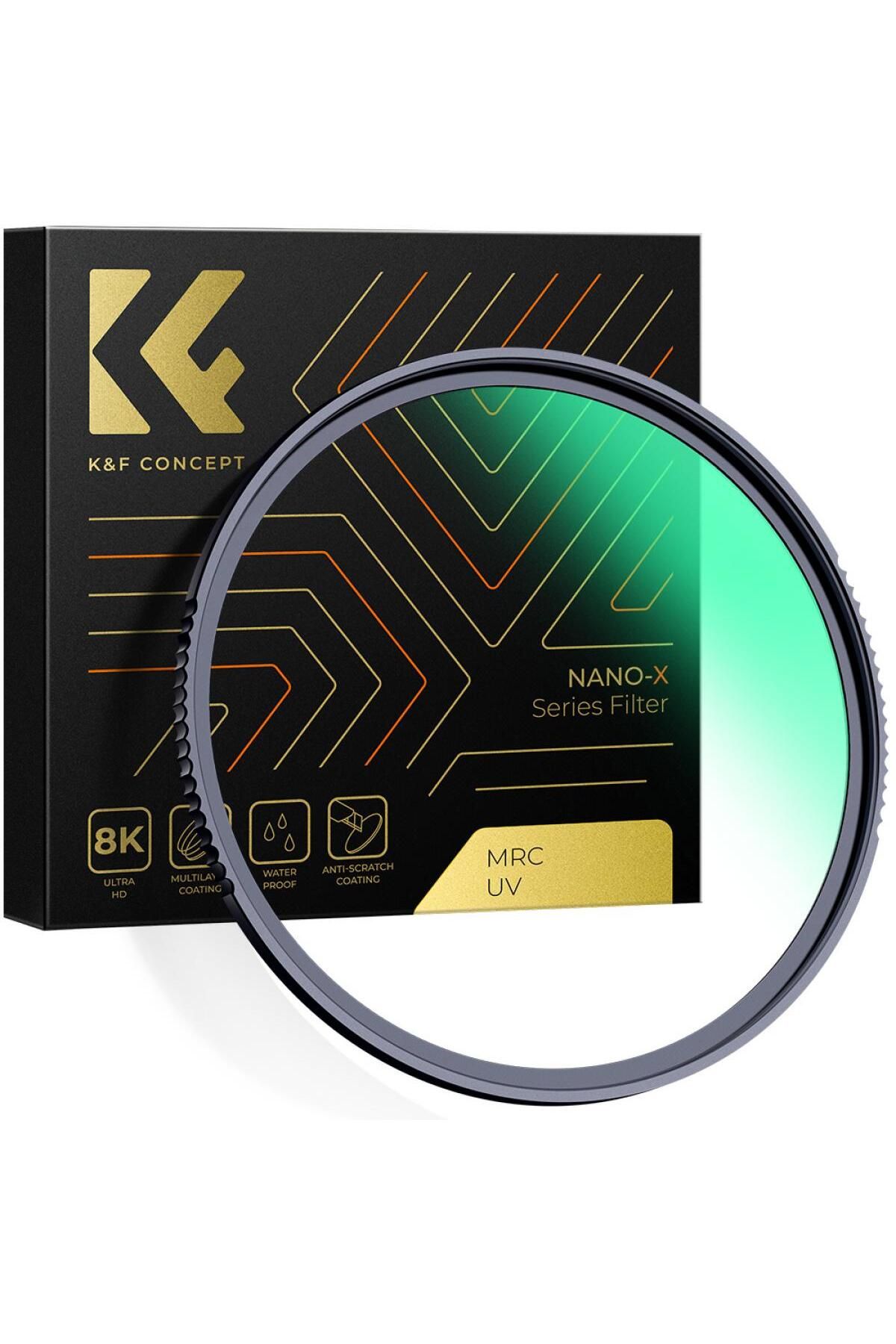 K&F CONCEPT 77mm Nano-X MCUV Çok Katmanlı 8K UV Filtre