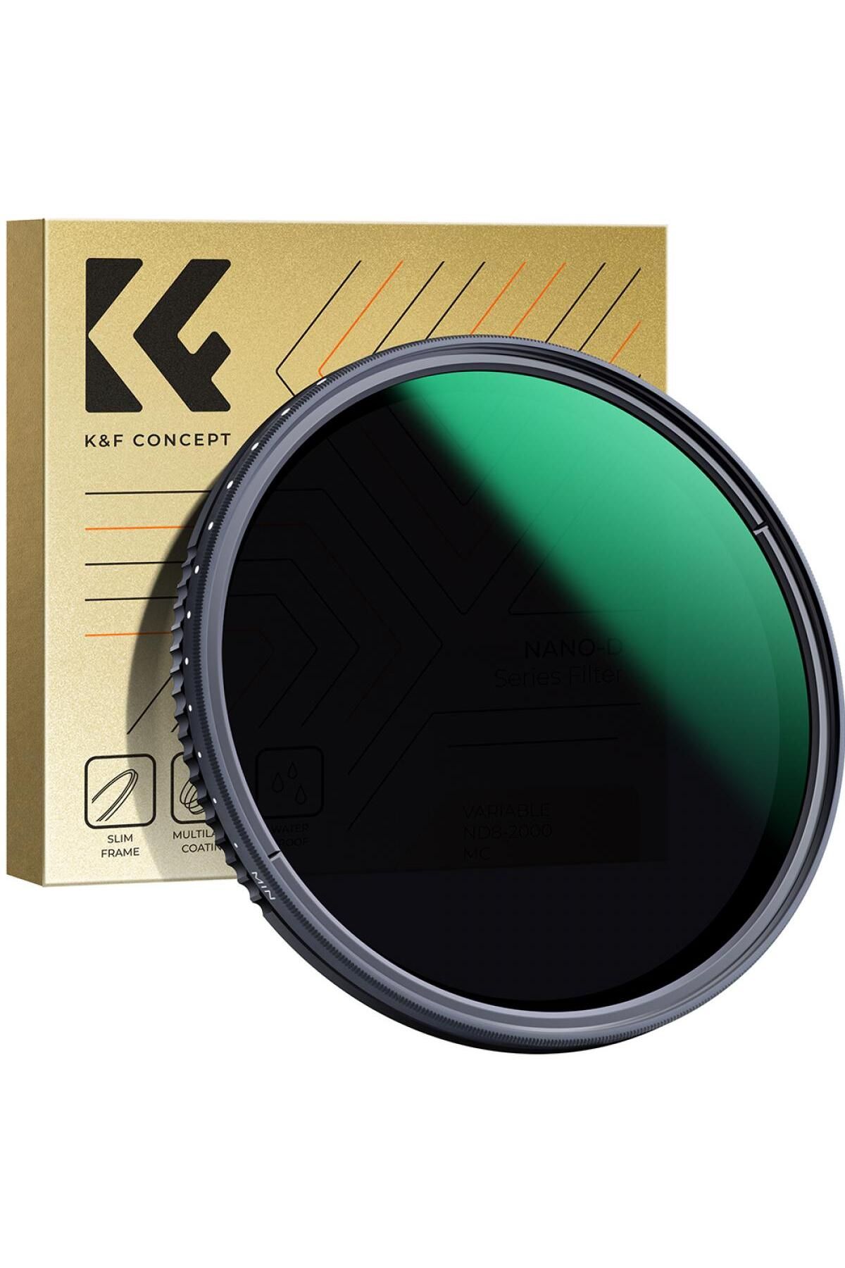 K&F CONCEPT 82mm ND8-2000 Nano-X Varıable MRC ND Filtre