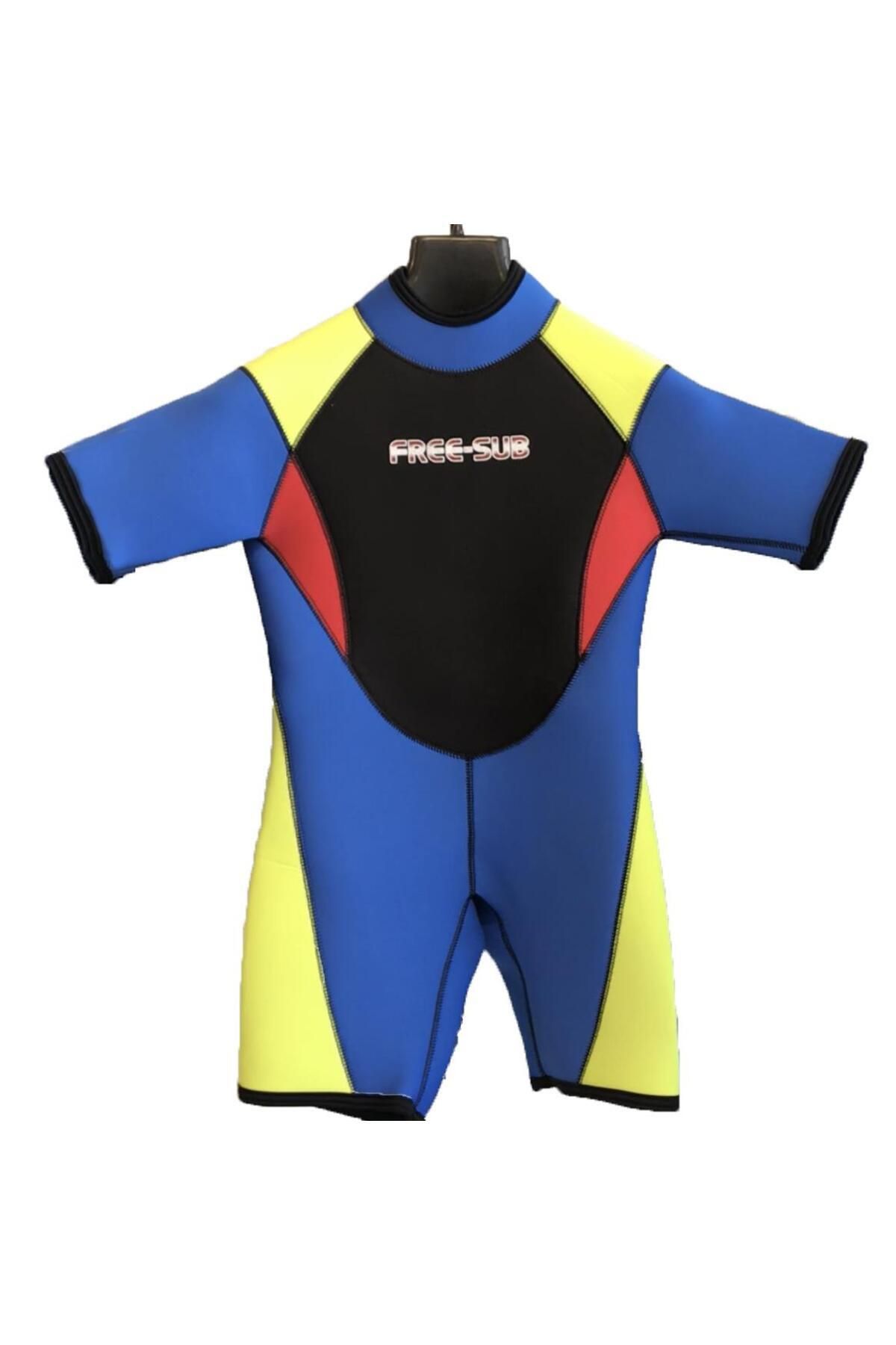 ARGOS 3mm Çocuk Shorty (KISA), Sörf Yüzme Scuba Tüplü Dalış Elbisesi