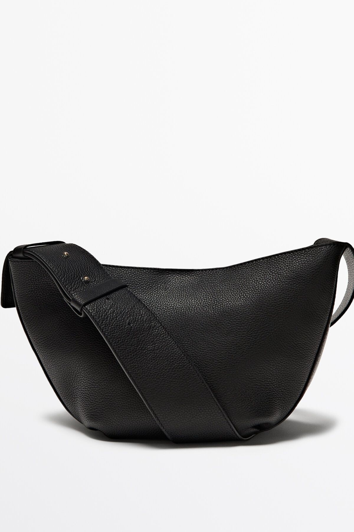 Massimo Dutti Eskitilmiş Nappa deri çapraz askılı çanta