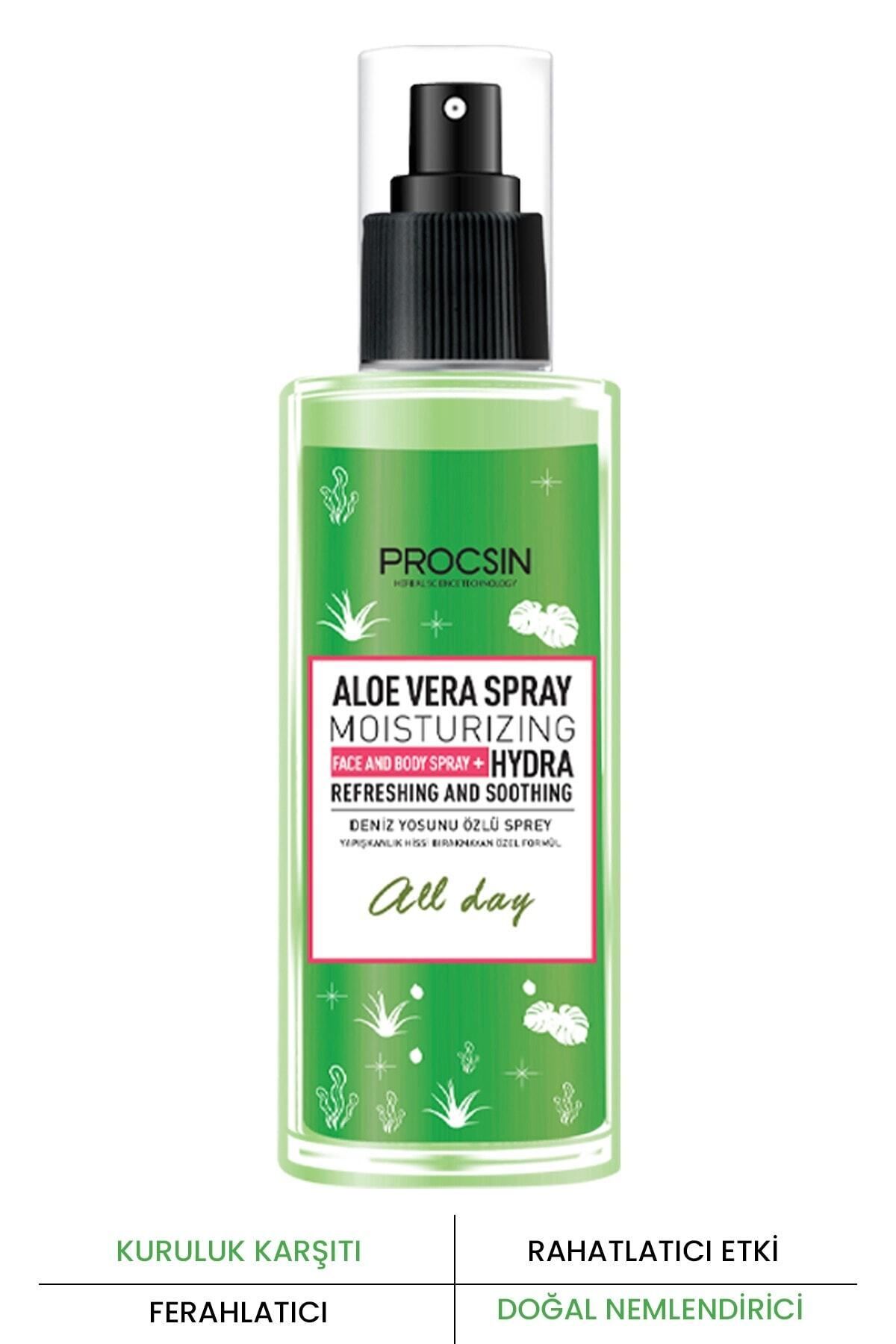 PROCSIN Aloevera Ferahlatıcı Nemlendirici Hydra Mist Spray 100 ML