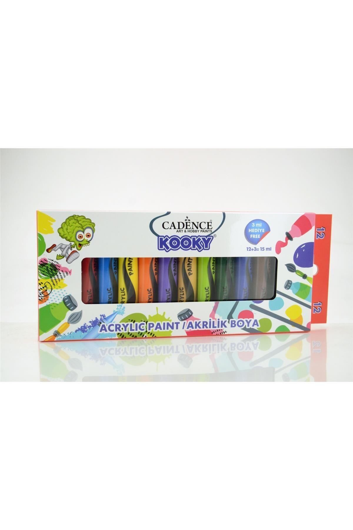 Cadence Boya Kooky Akrilik 12'li Set 15ml