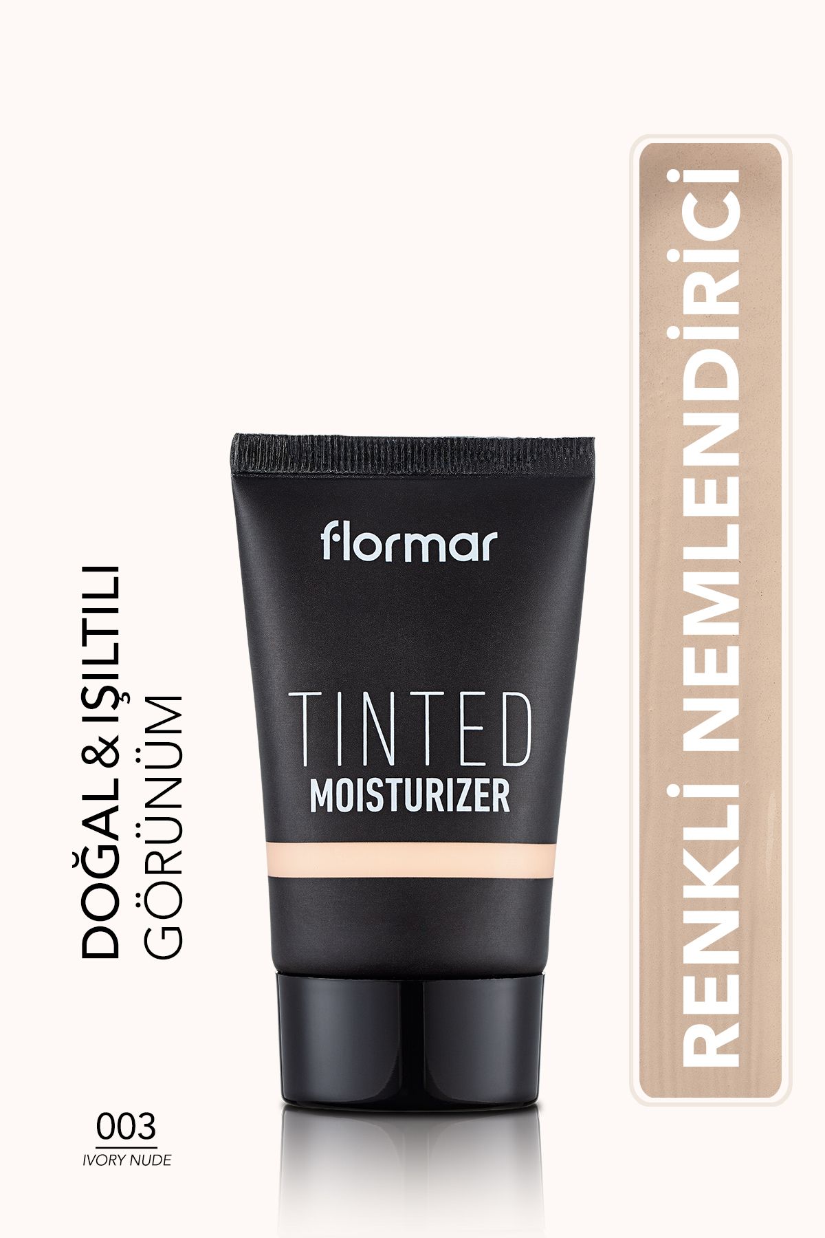 Flormar Fondöten - Tinted Moisturizer - 003 Ivory Nude - 8682536041379