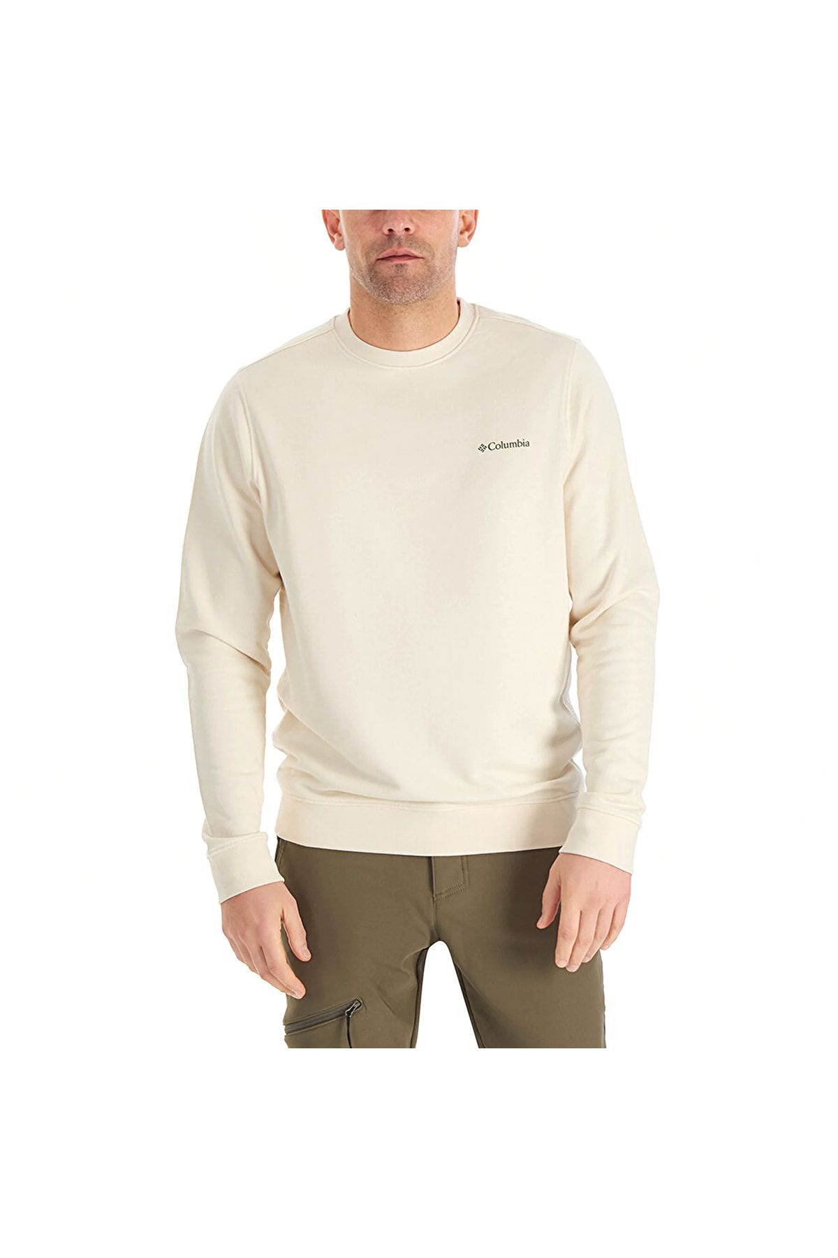 Columbia Basic Crew Erkek Bej Outdoor Sweatshirt Cs0204-190