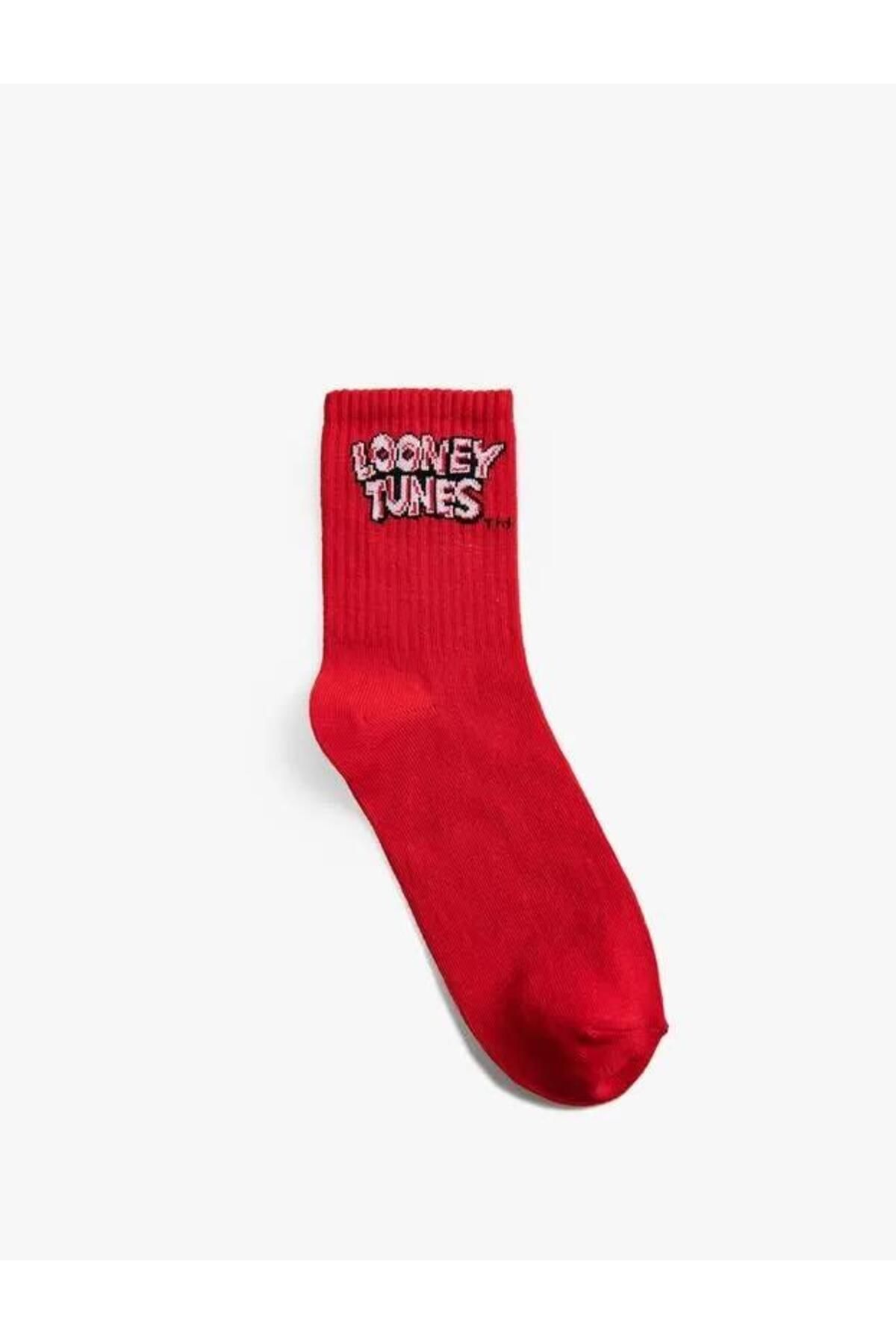 Koton Kadın Looney Toones Soket Çorap Lisanslı Desenli
