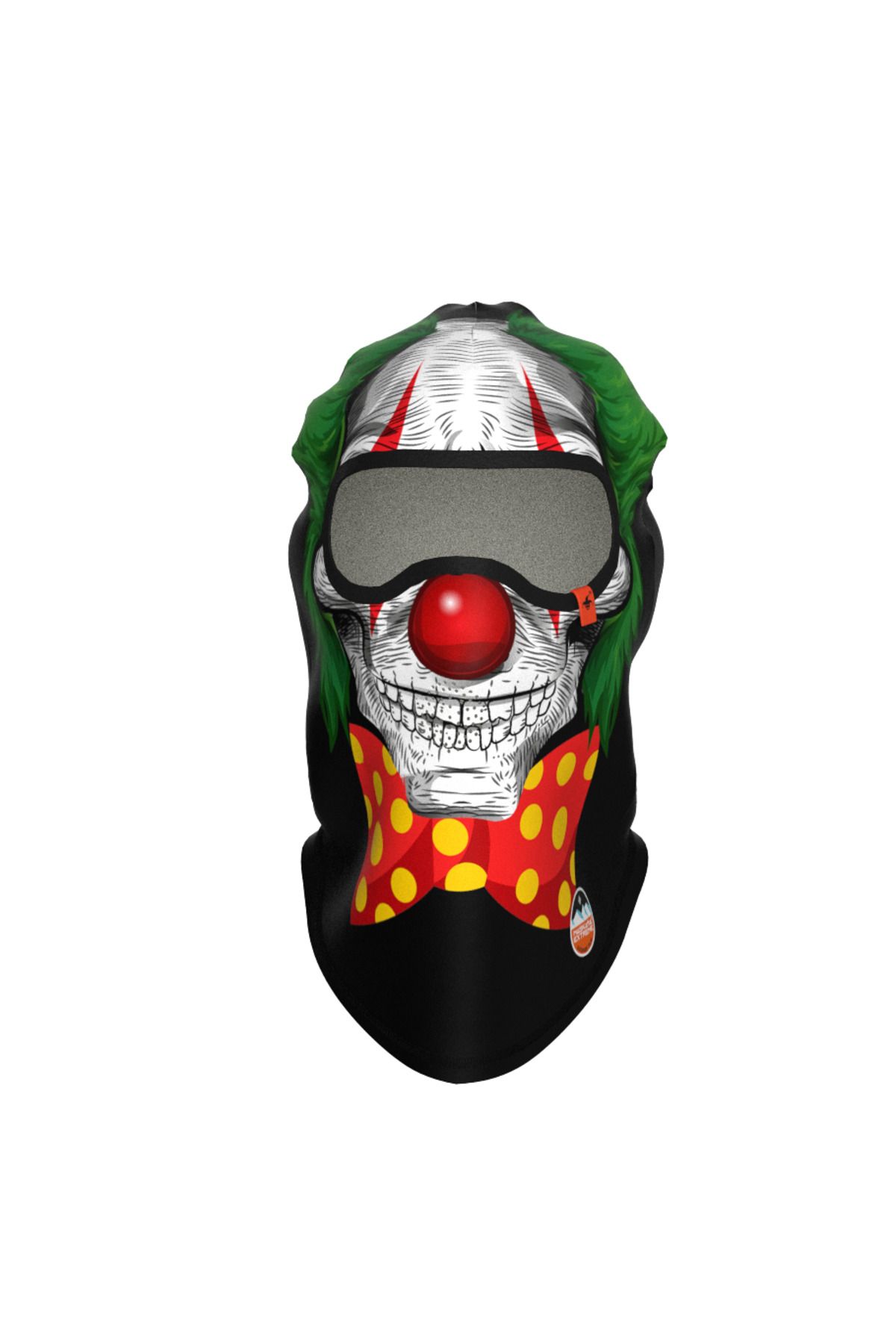 Maskara Extreme Funny Balaklava, Su İtici özellikli(DWR) Baskılı Snowboard, Kayak, Motosiklet, Bisiklet Kar Maskesi