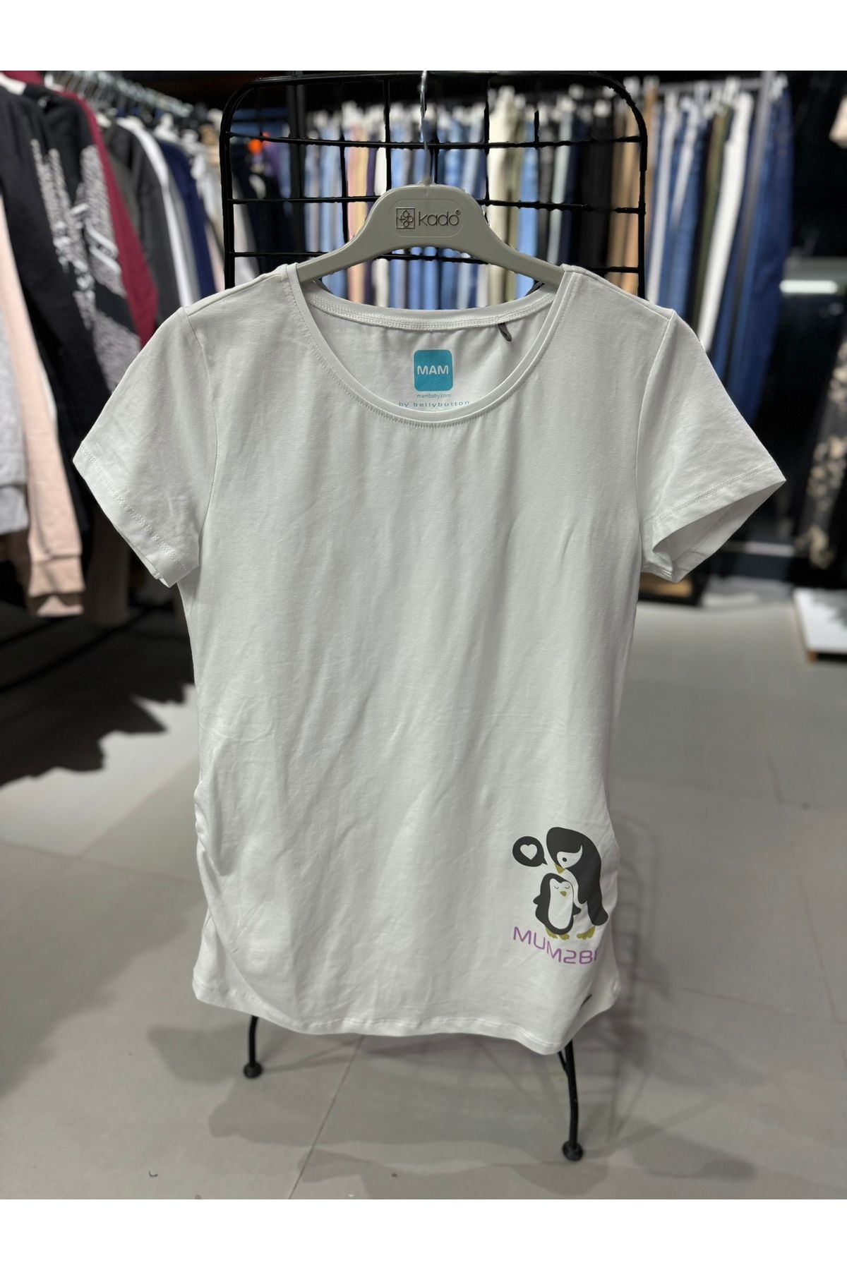 sermin şahinkaya butikalben Cotton Pamuk Hamile Tunik - Tişört - Bluz