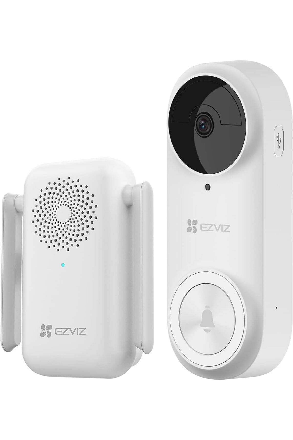 EZVIZ 2K Kablosuz Görüntülü Kapı Zili Kamerası, Zil Sesi,Yapay Zeka İnsan PIR Algılama,4 Ay Pil Ömrü