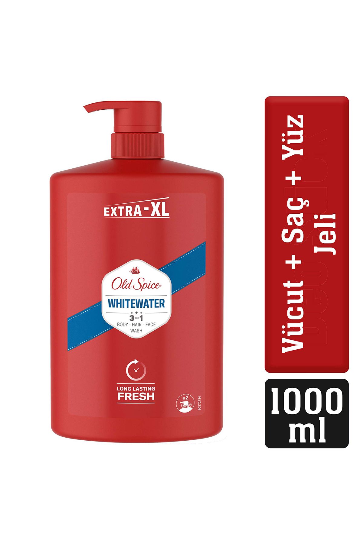 Old Spice Whitewater Erkekler İçin Duş Jeli ve Şampuan 1000 ml Ekstra-XL