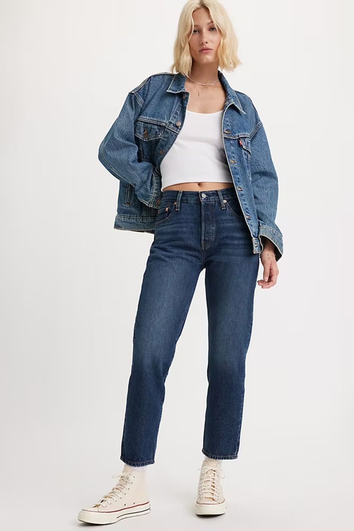 Levi's 501 Yüksek Bel Düz Paça Crop Jeans KOT PANTOLON 36200