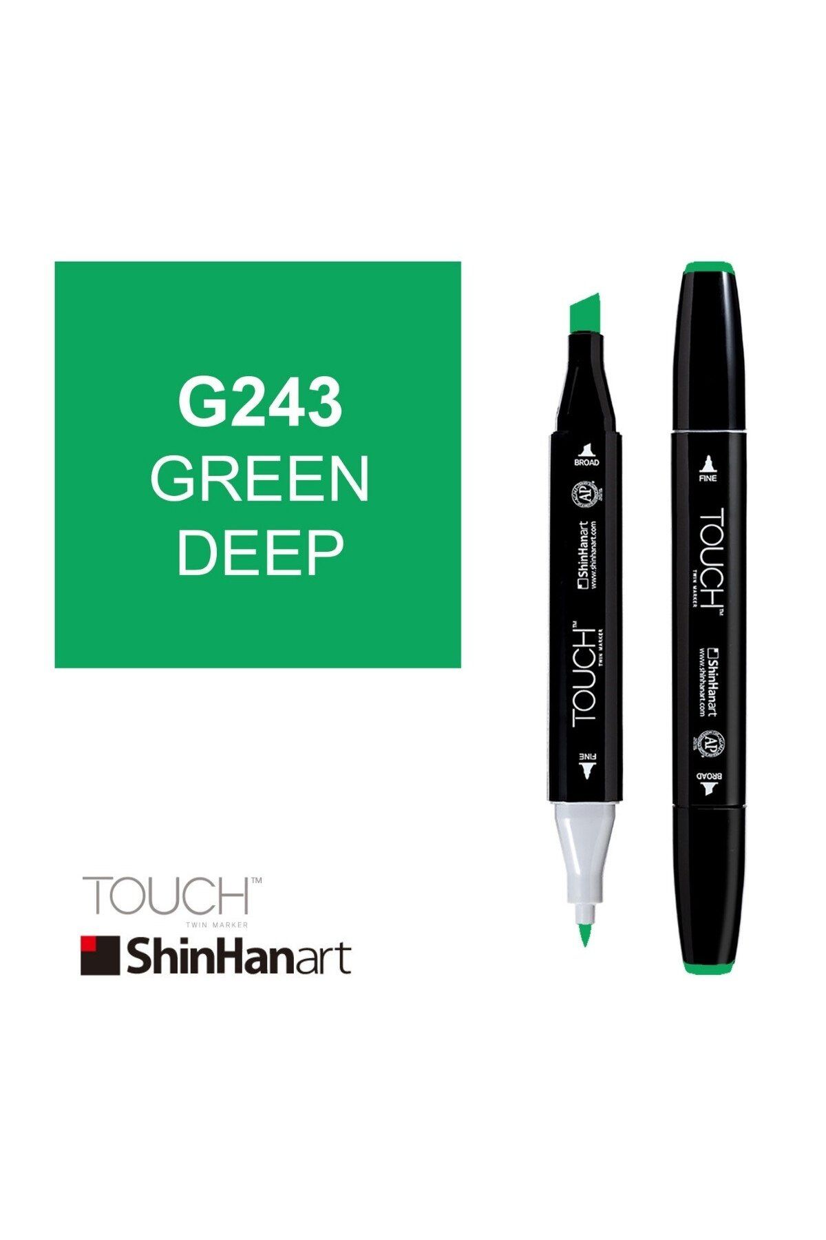 Shinhan Art Art Touch Twin Marker G243 Green Deep