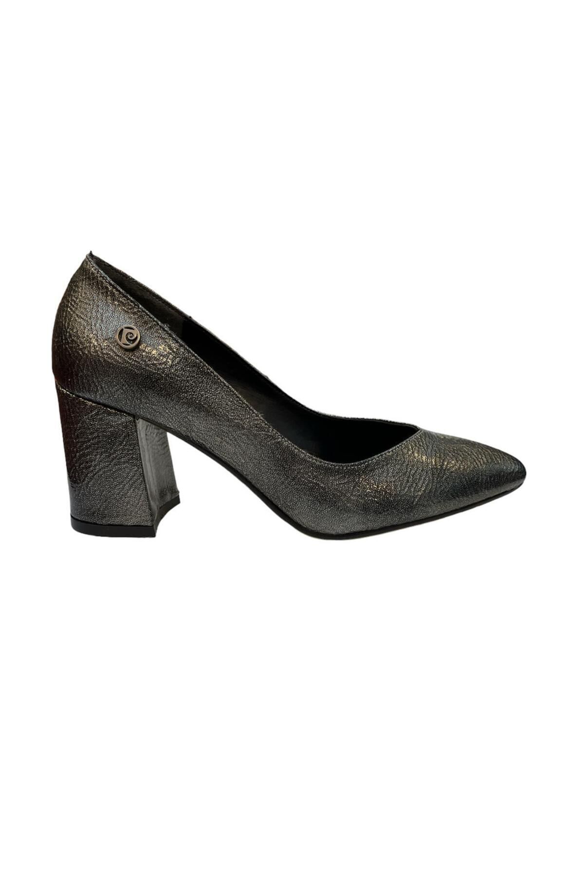 Pierre Cardin Platin Rengi Topuklu Ayakkabı