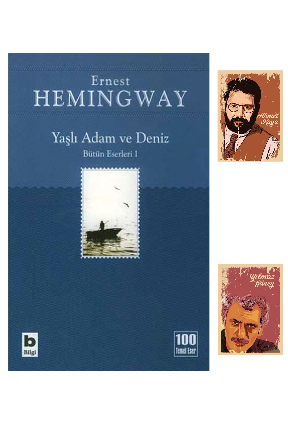 Dara Yayınları Yaşlı Adam ve Deniz - Ernest Hemingway - Bilgi Yayınevi - A. Kaya Y. Güneyli Not Defteri Seti