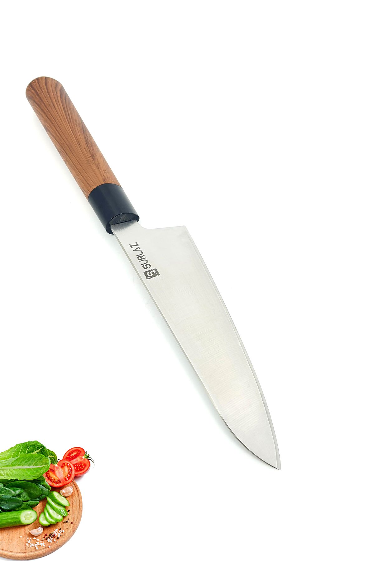 SürLaz Craft Santoku Şef Bıçağı Japon Stili Isme Özel Hediyelik Bıçak