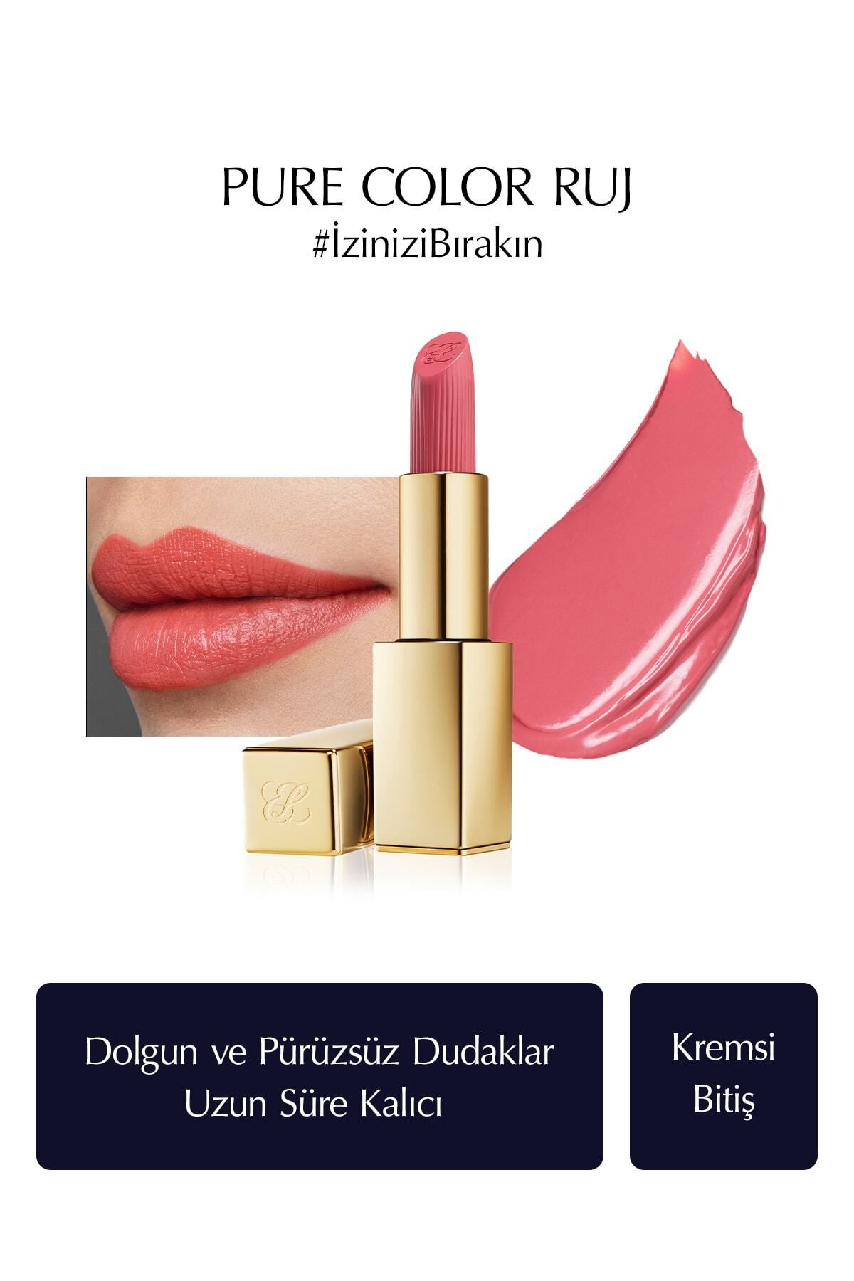 Estee Lauder Kremsi Ruj - Pure Color Creme Lipstick Kremsi, Saten Bitiş - 3.5gr - Renk: 260 Eccentric