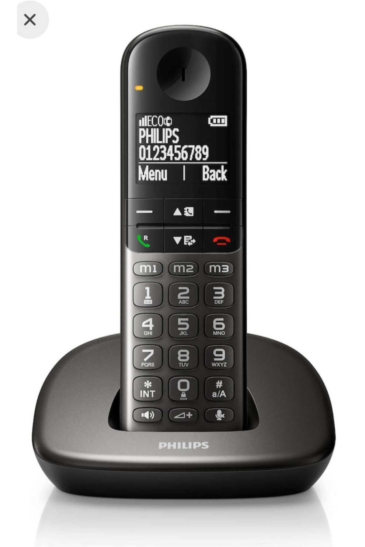 Philips Xl4901ds Geniş Büyük Ekranlı Telsiz Telefon Siyah