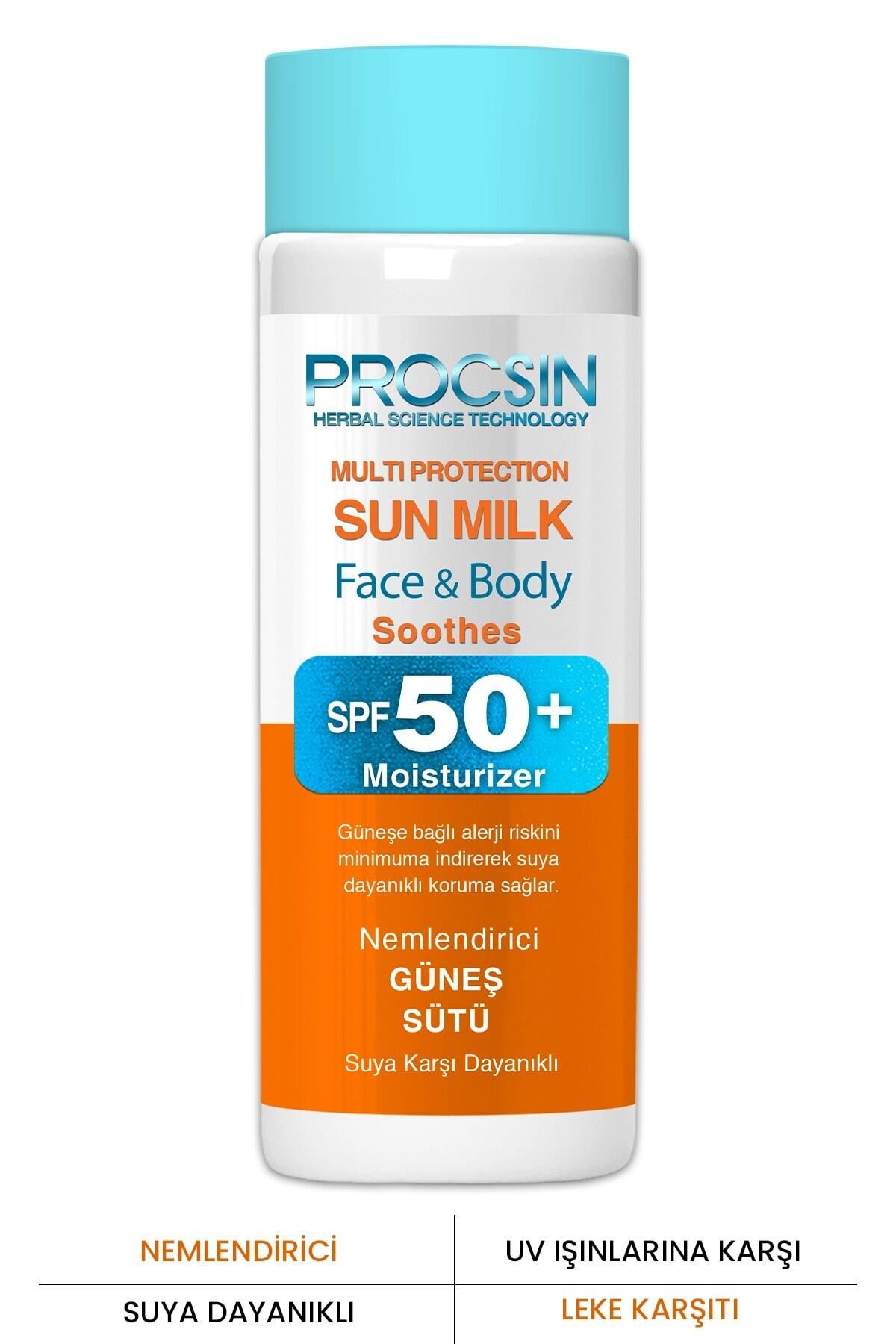 PROCSIN Spf50 Yüksek Koruyucu Yoğun Nemlendirici Güneş Sütü 100 ml