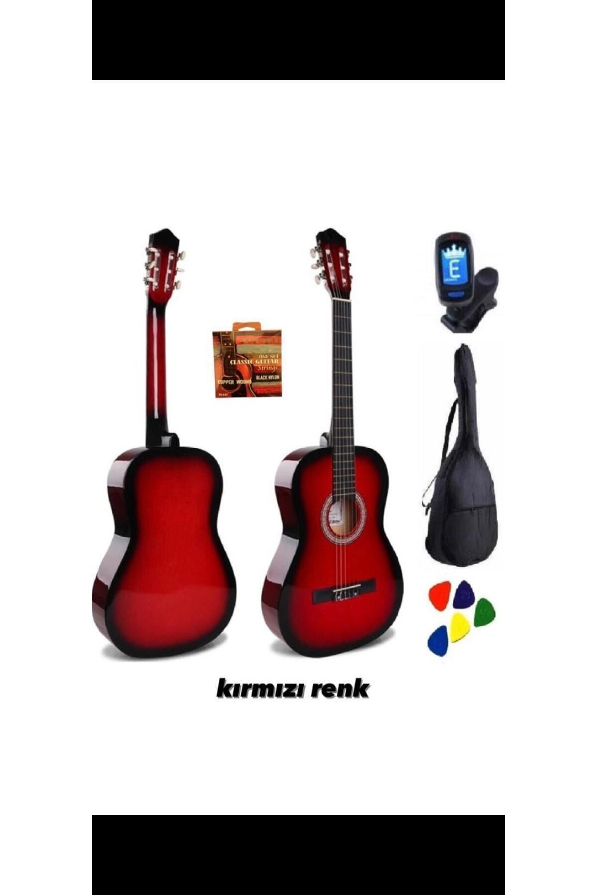 3M Atölye Che Klasik Gitar Tam Boy 4/4 Gitar Kılıf Akort Cihazı Yedek Tel Pena Full Set