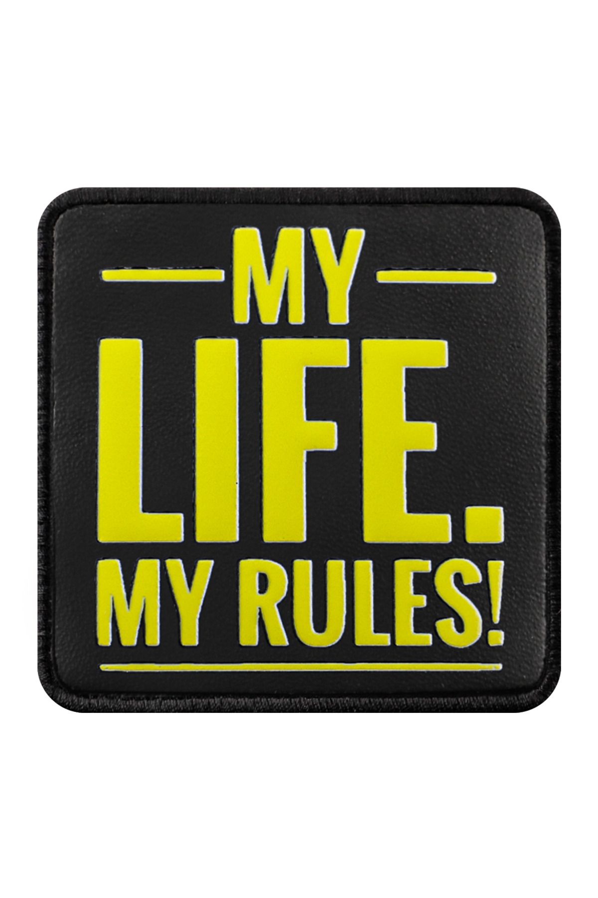 BlackBörk V1 My Life My Rules - 2 Kod Logolu Unisex Siyah Bench (PATCH)