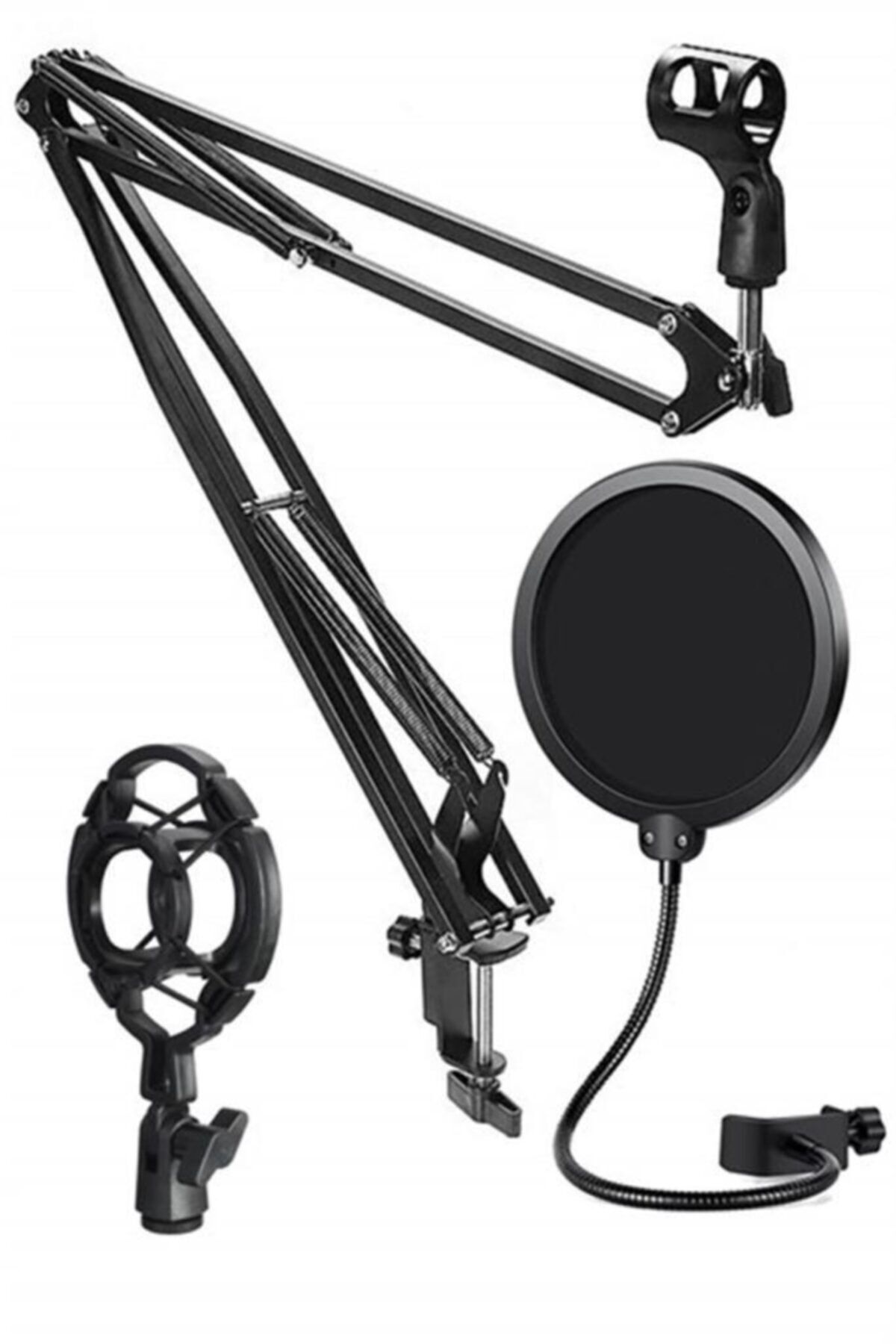 Lastvoice Nb39hyp Set Stüdyo Mikrofon Için Stand Shock Mount Filtre (35X35 CM)