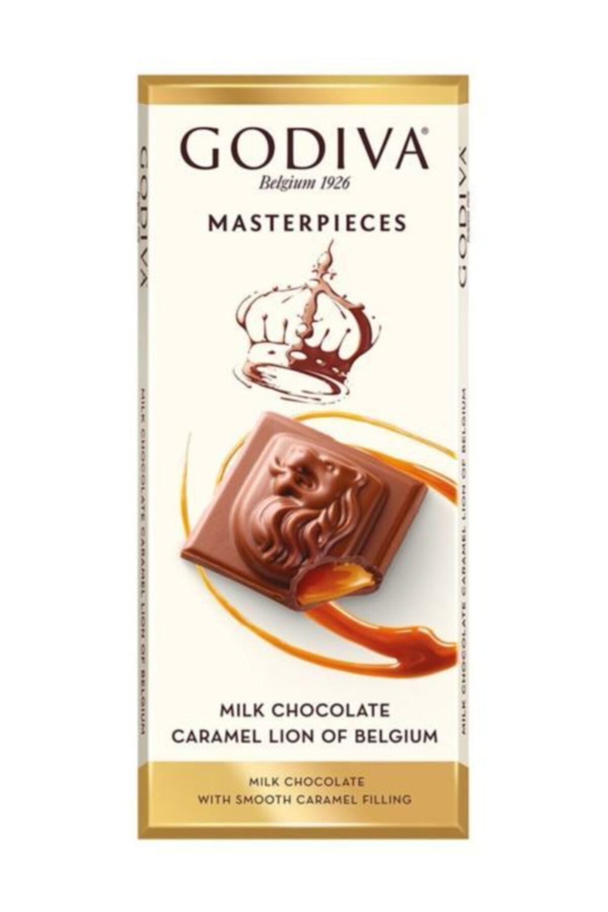 Godiva Masterpiece Karamelli Sütlü Tablet Çikolata Belçika Çikolatası 86 gr