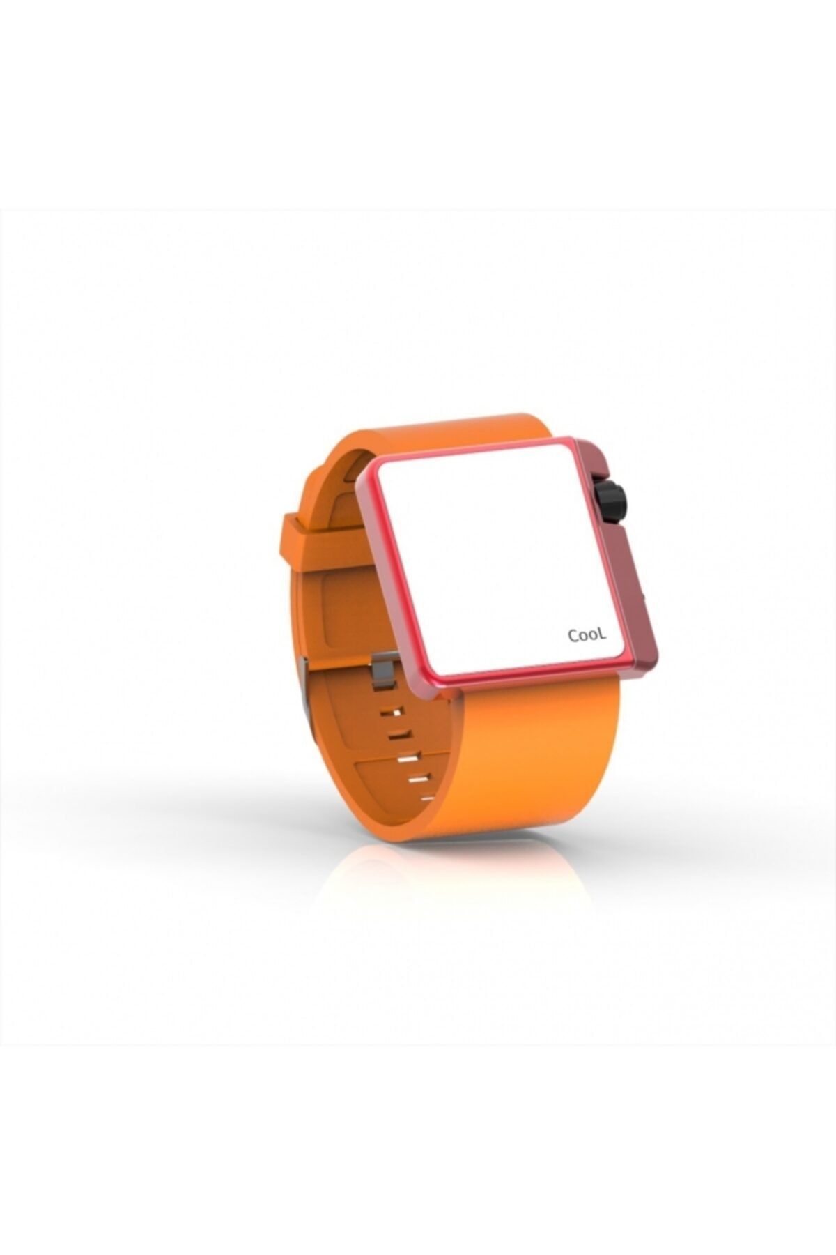 Cool Watch Tunçkol - - Kırmızı Edition - Turuncu Kayış Unisex Kol Saati