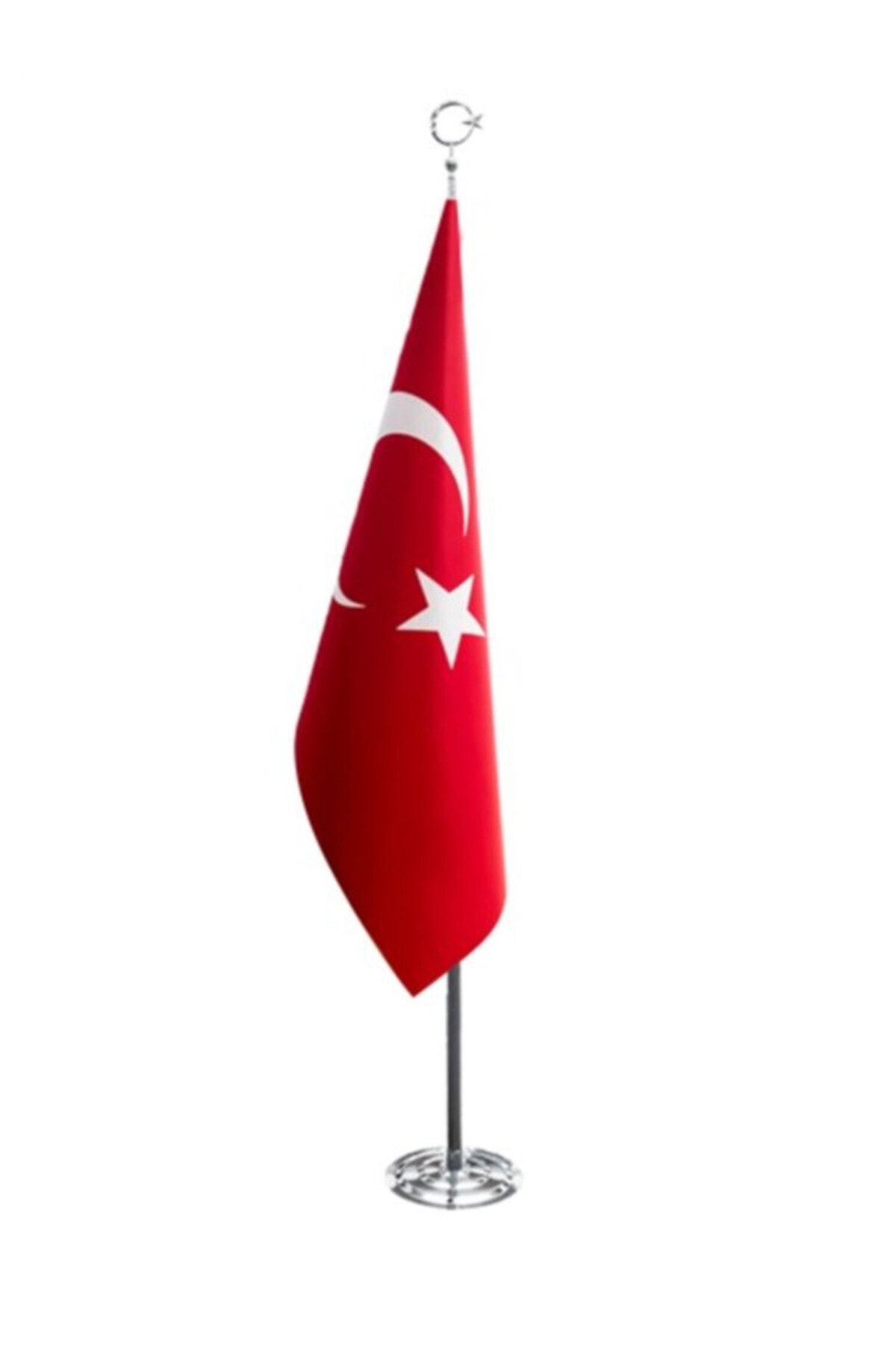 ASCANN Makam Bayrağı, Türk Bayrağı, Krom Direkli 70x105
