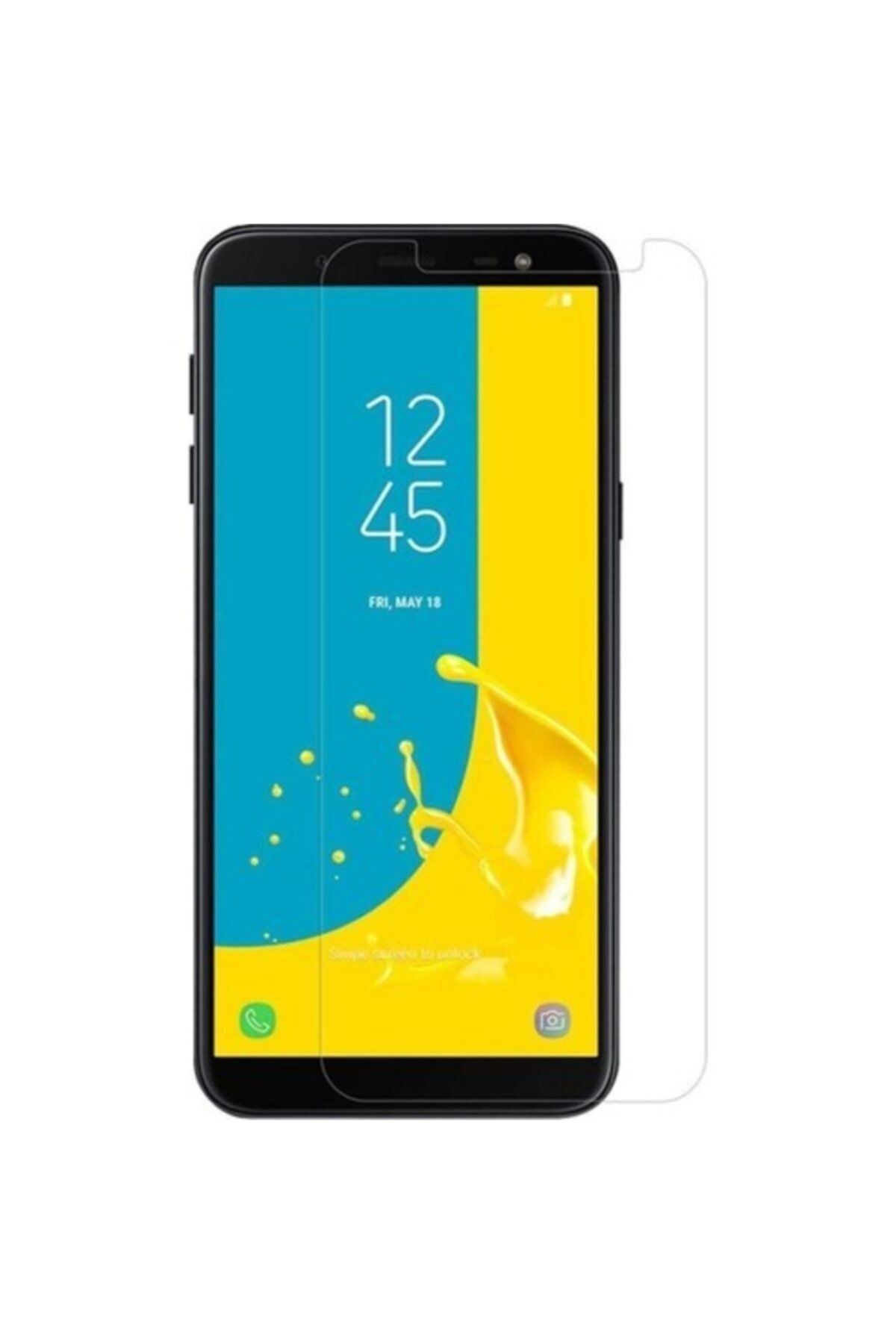 Fibaks Samsung Galaxy A7 2018 Ekran Koruyucu Nano Esnek Flexible Micro Temperli Kırılmaz Cam