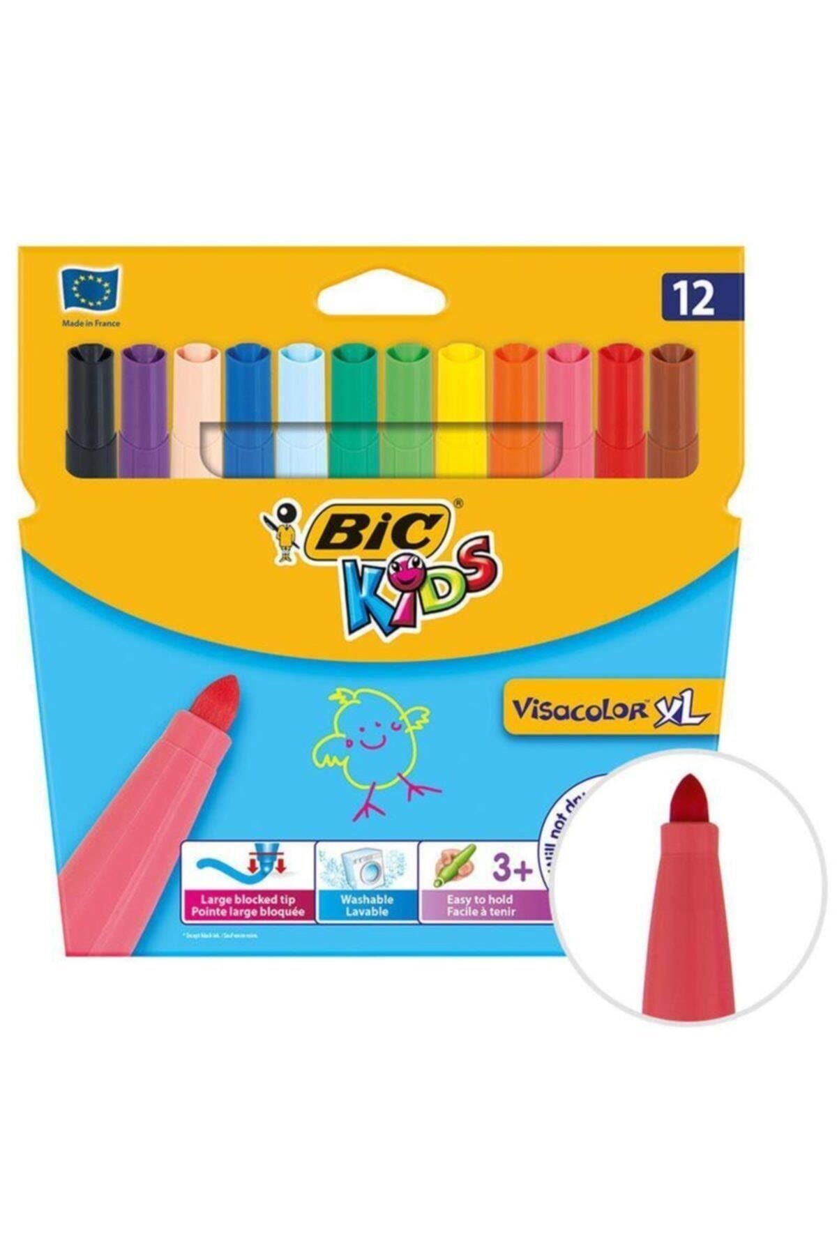 Bic Yıkanabilir Jumbo Keçeli Kalem 12 Renk