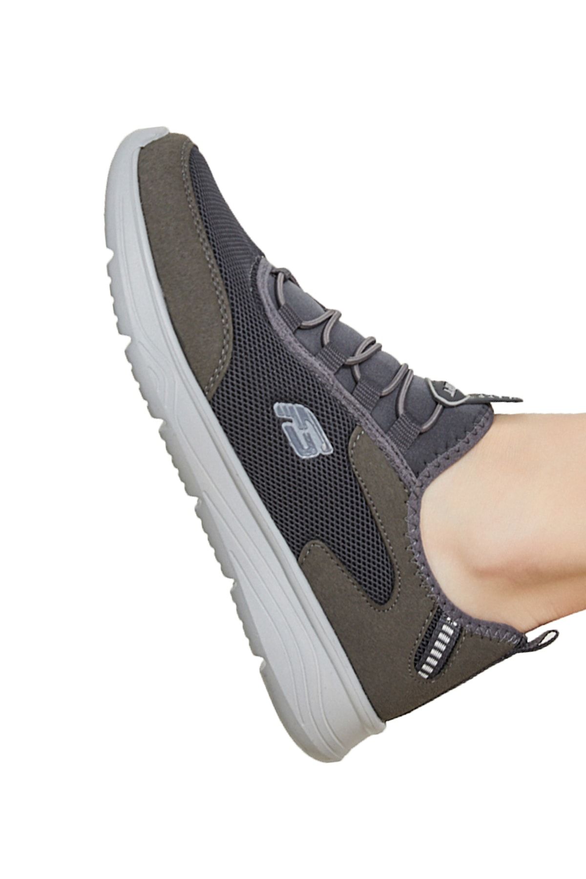 Freemax Unisex Füme Buz Ortopedik Konforlu Yürüyüş Spor Sneaker Ayakkabı