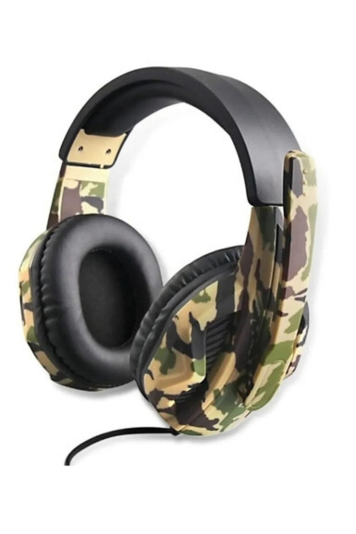 T G Oyuncu Kulaklığı Mikrofonlu Kulak Üstü Kablolu Kulaklık G4 Kamufulaj
