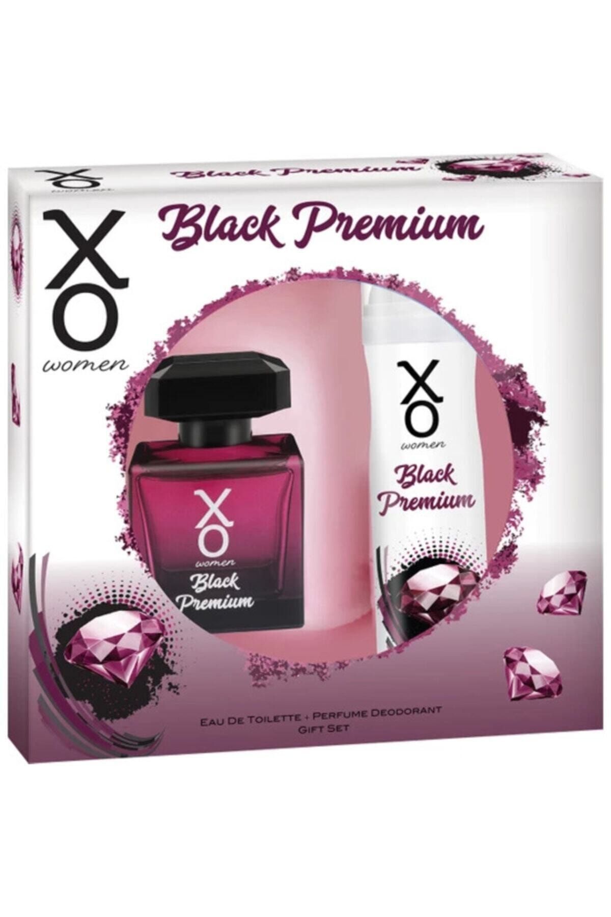 Xo Orıjınal Black Premıum Kadın Parfüm Seti 100 Ml Edt + 125 Ml Deodorant For Women