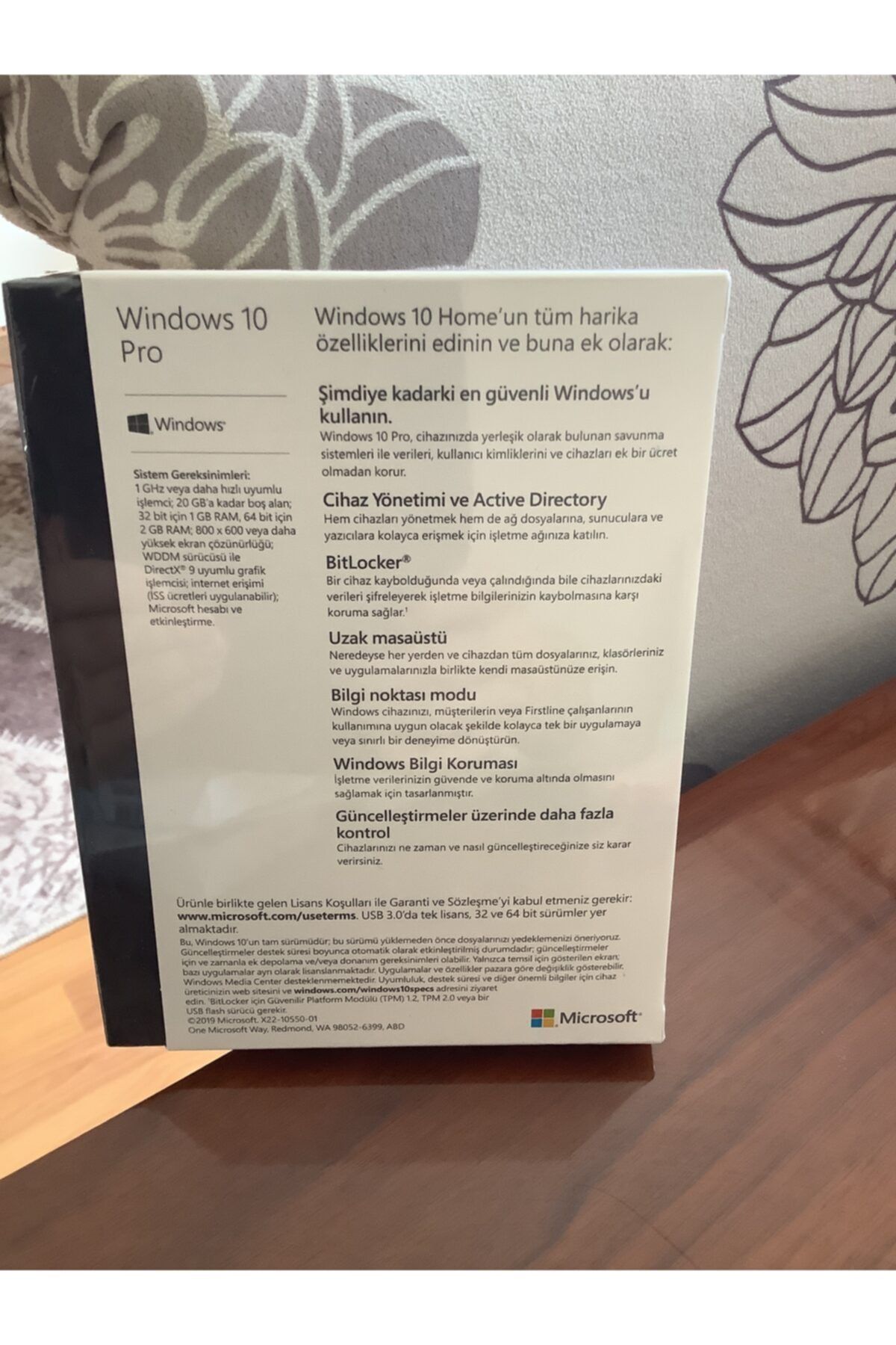 Microsoft Windows 10 Professional 32/64bit Türkçe Kutu Lisans