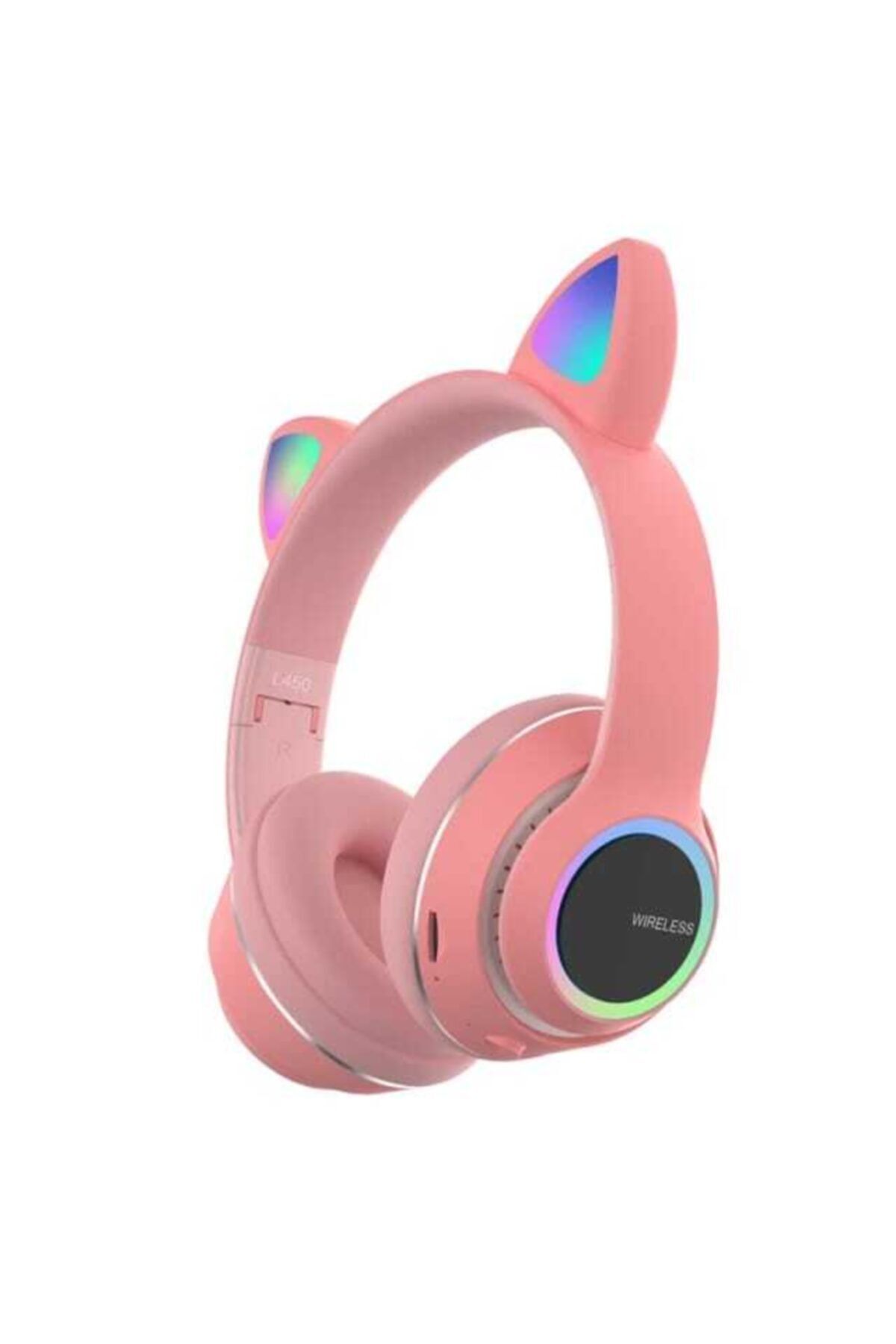 BLUPPLE Katlanabilir Kulak Üstü Kablosuz Bluetooth 5.0kedi Kulaklık Pati L450 Led