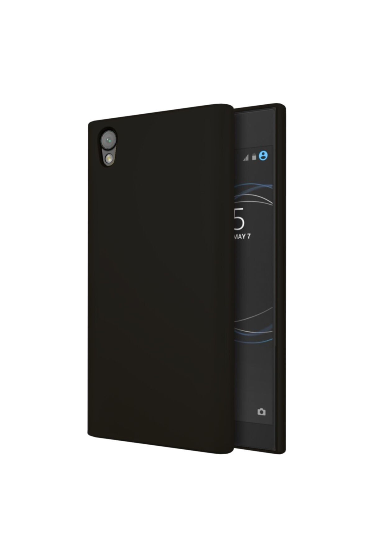 Sony Xperia XA1 Premium Simple Silikon Arka Kapak Siyah