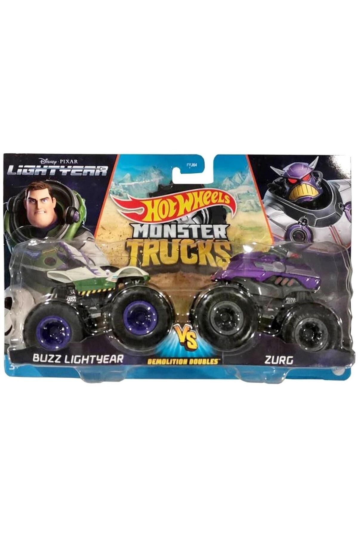 HOT WHEELS Monster Trucks Buzz Lıghtyear Vs Zurg 2'li Araba Seti Oyuncak