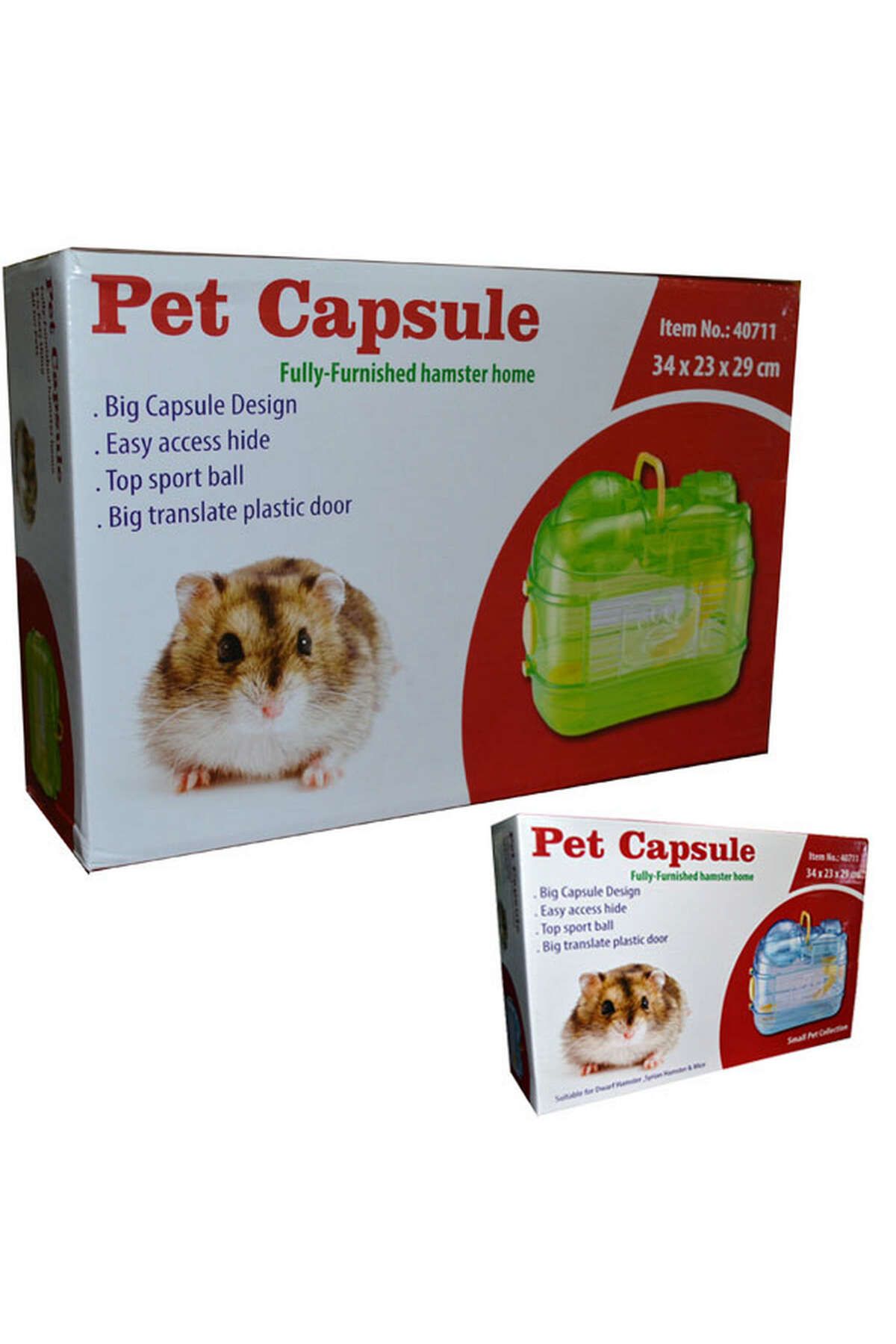 Qh Pet Cage Pet Capsule Akrilik Hamster Kafesi 21051