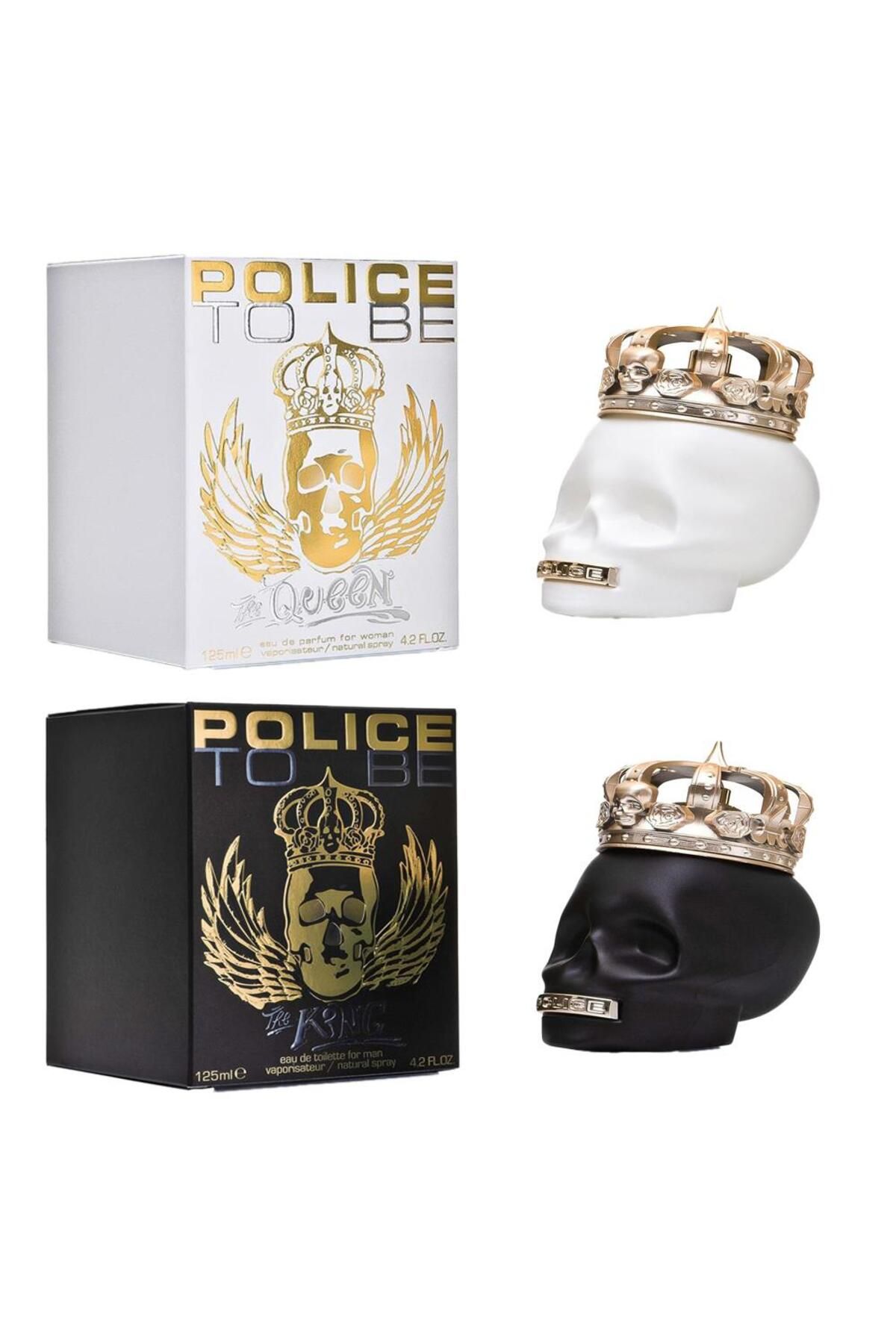 POLICE The Queen Woman 125ML EDP & The King 125ML EDT Kadın ve Erkek 2li Parfüm Seti