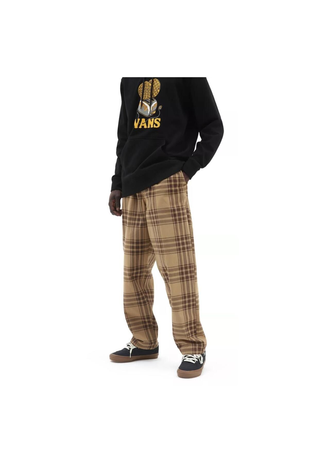 Vans Range Plaid Baggy Tapered Elastic Waist Erkek Pantolon