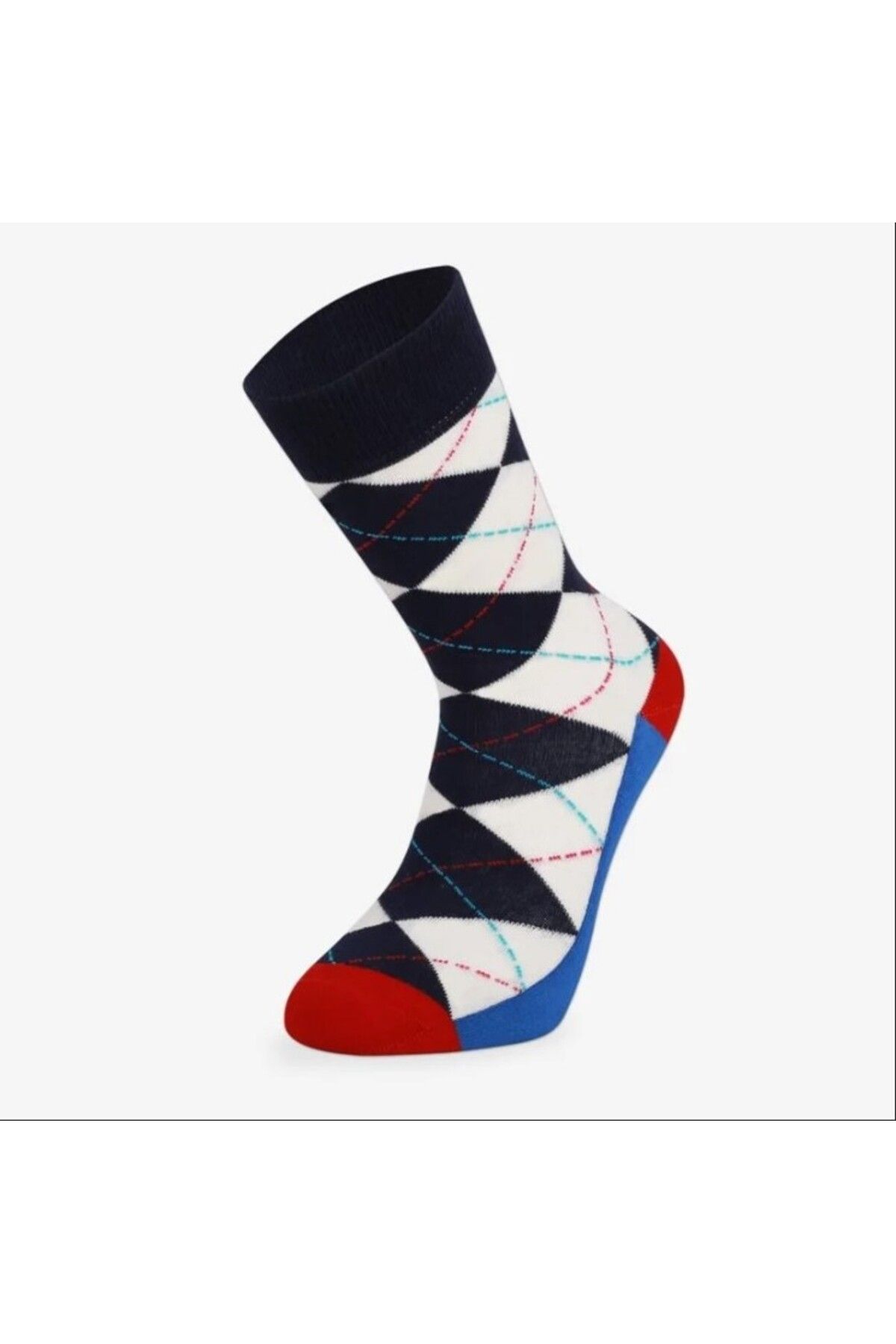 Colorcool Erkek Baklava Desen Renkli Çorap