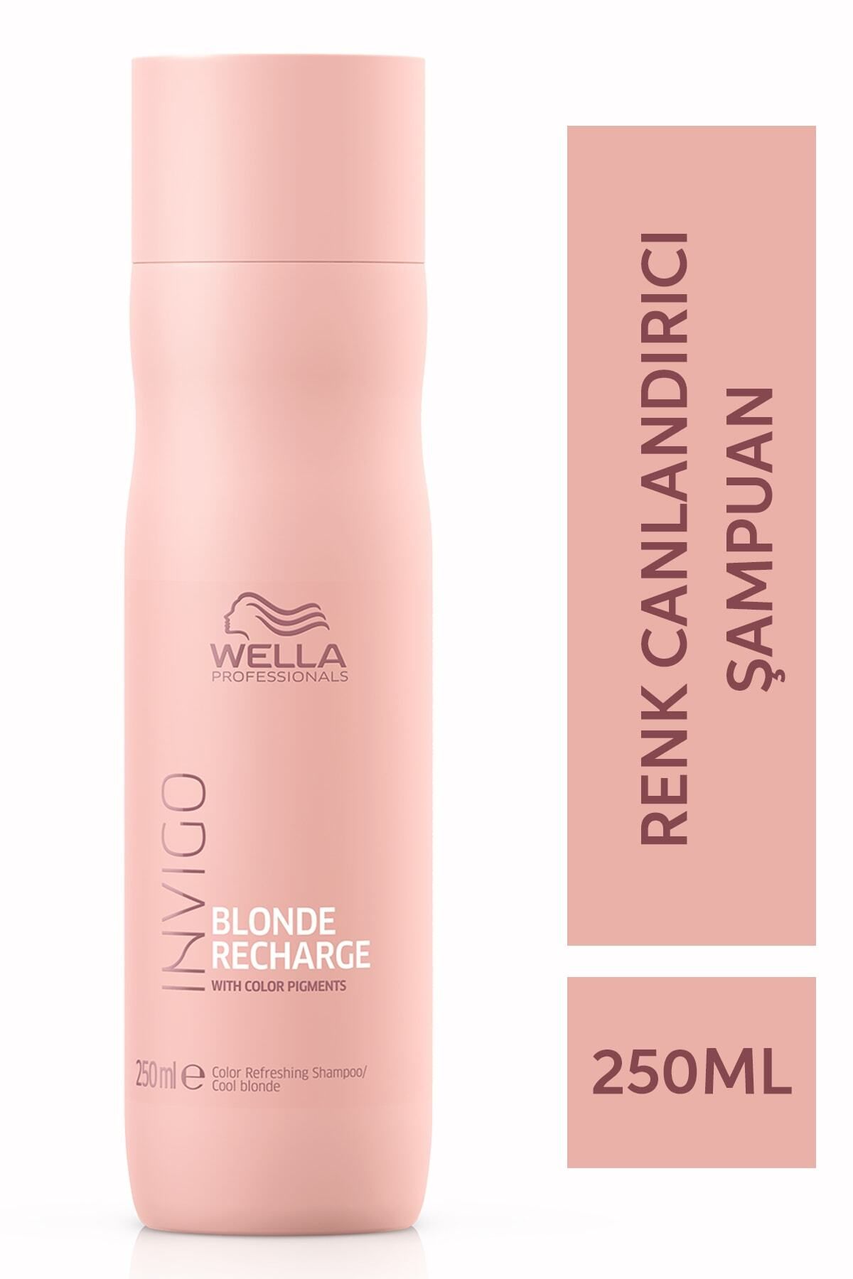 wella Professionals Invigo Blonde Recharge Mor Kromatik Çember Üzerinde Sarı Renk Tamamlayıcı Şampuan 250 ml