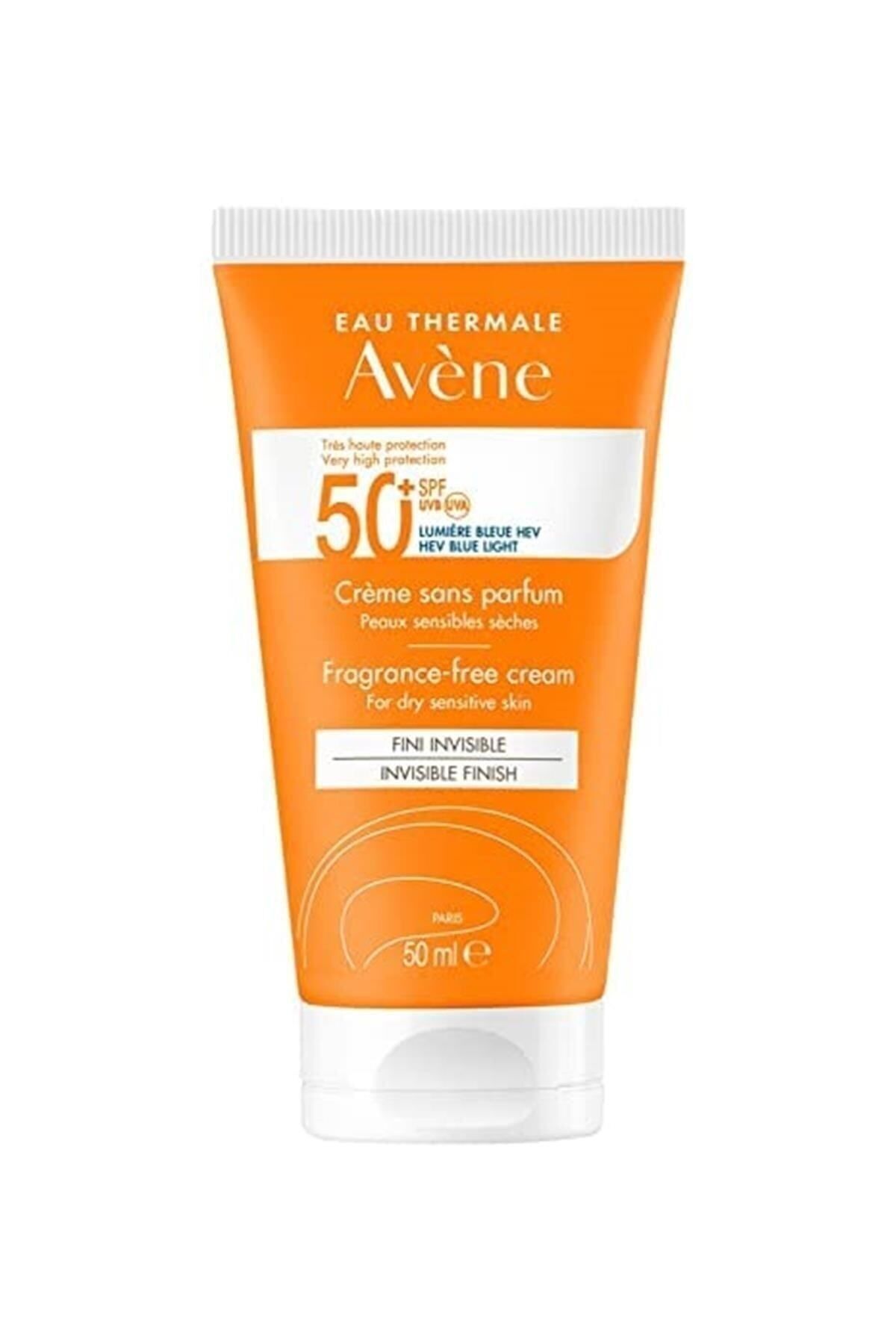 Avene Cream SPF 50+ Kuru Ciltler için Parfümsüz Yüksek Korumalı Güneş Kremi 50 ml