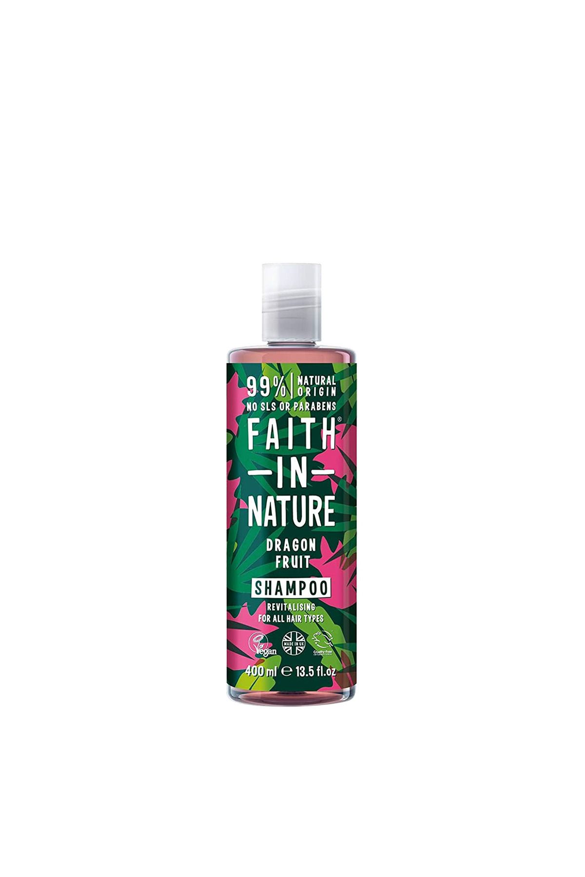 Faith In Nature Ejder Meyvesi Tüm Saç Tipleri İçin Canlandırıcı Şampuan 400 ml