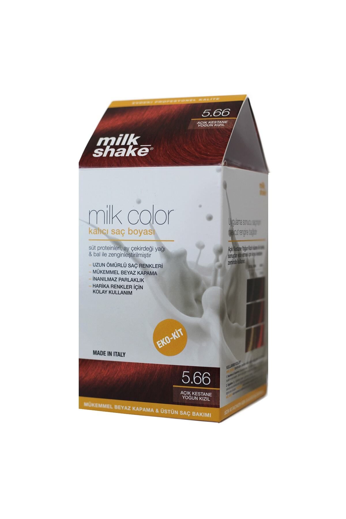 Milkshake Milk_shake Milk Color Eko-kit Açık Kestane Yoğun Kızıl -5.66 (Köpüksüz)