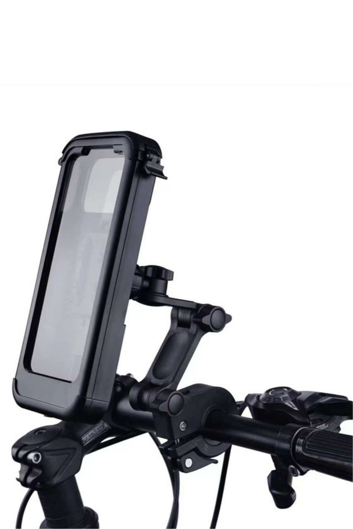 Kamardey Motosiklet Bisiklet İçin Su Geçirmez Gidon Bağlantılı Telefon Tutucu