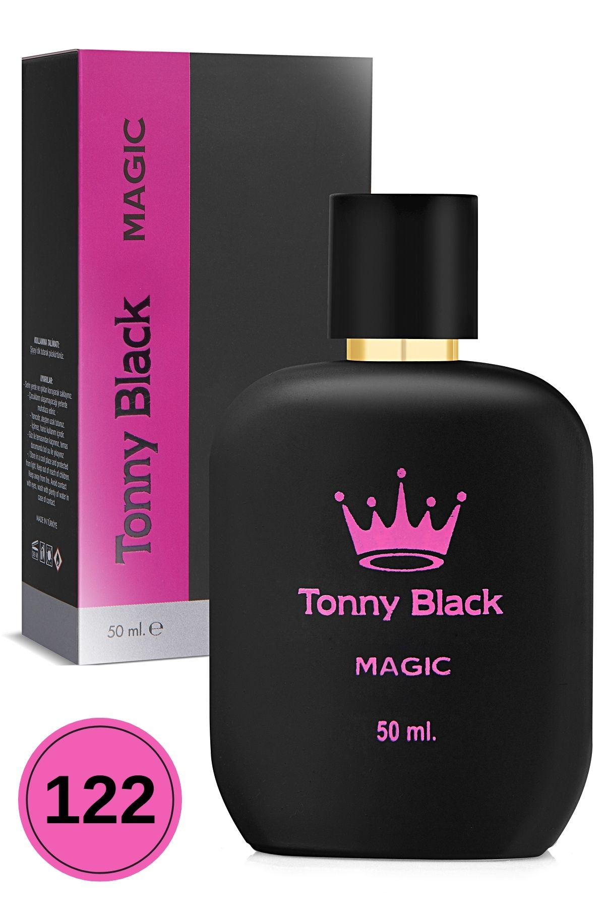 Tonny Black Orijinal Kadın 122 Özel Seri Uzun Süre Kalıcı Etkili Magic Özel Serisi Lüks Kadın Parfüm 50ml